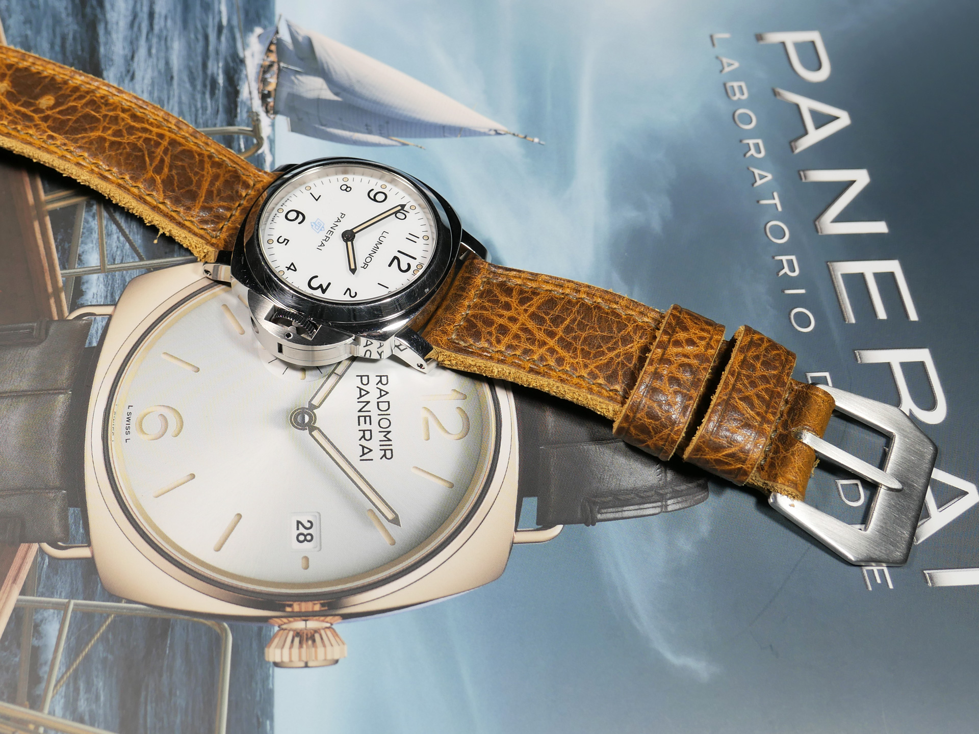 Handmade soft leather accessory for Panerai IMAGE