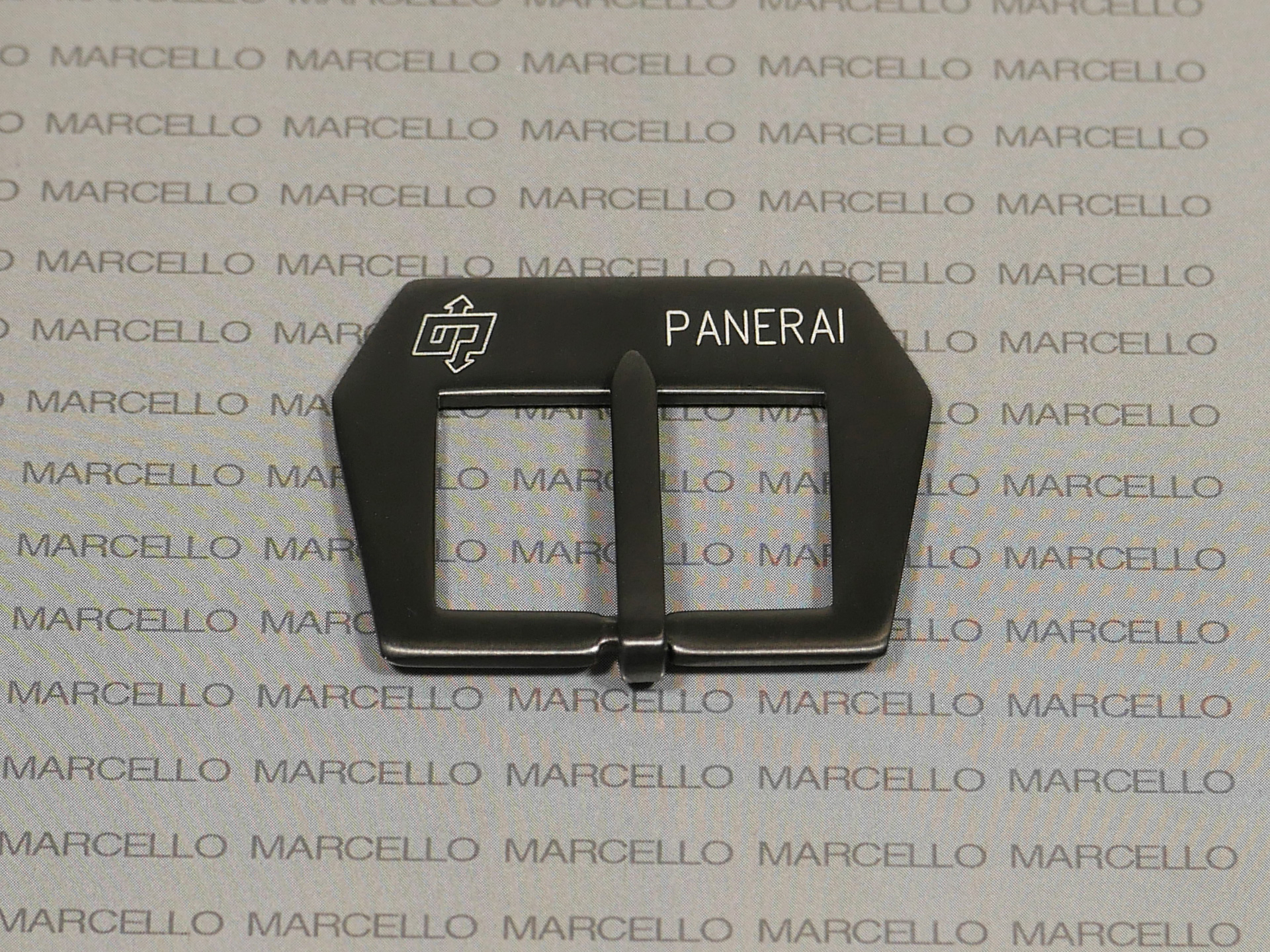 Engraved PVD Black Panerai Buckle, Vintage pin style IMAGE