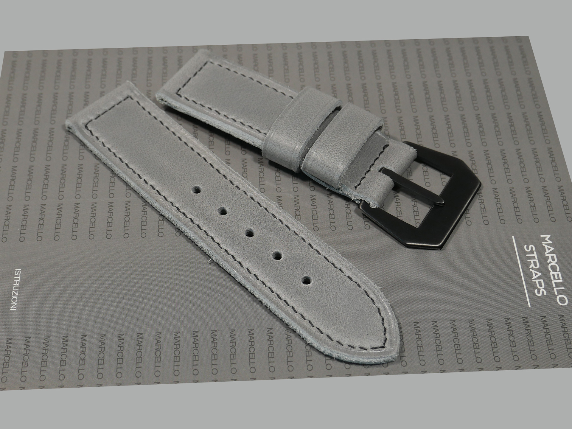 Genuine Leather Grey Panerai Band IMAGE