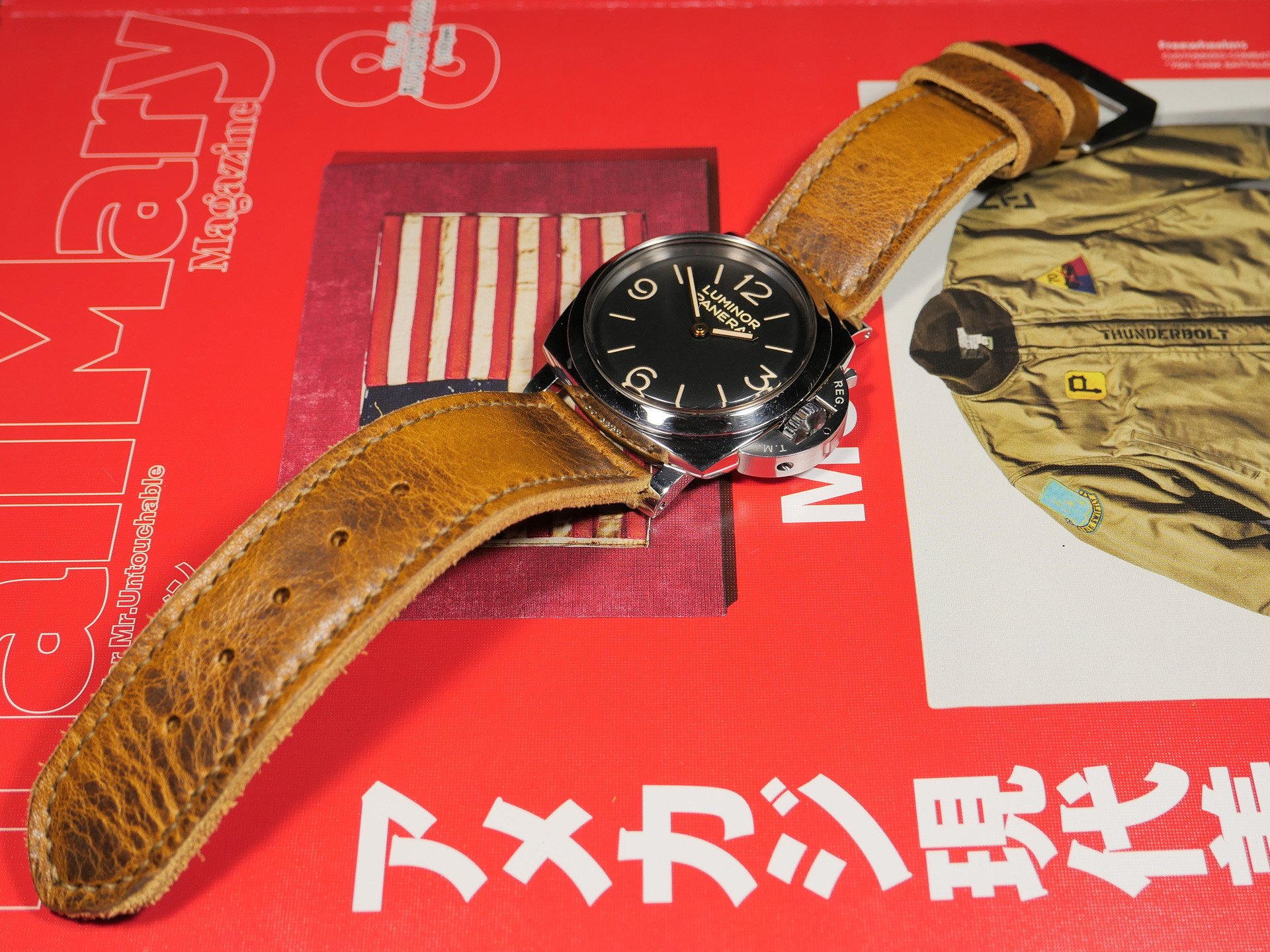 Soft Honey Tan Panerai Strap for 47mm Panerai IMAGE