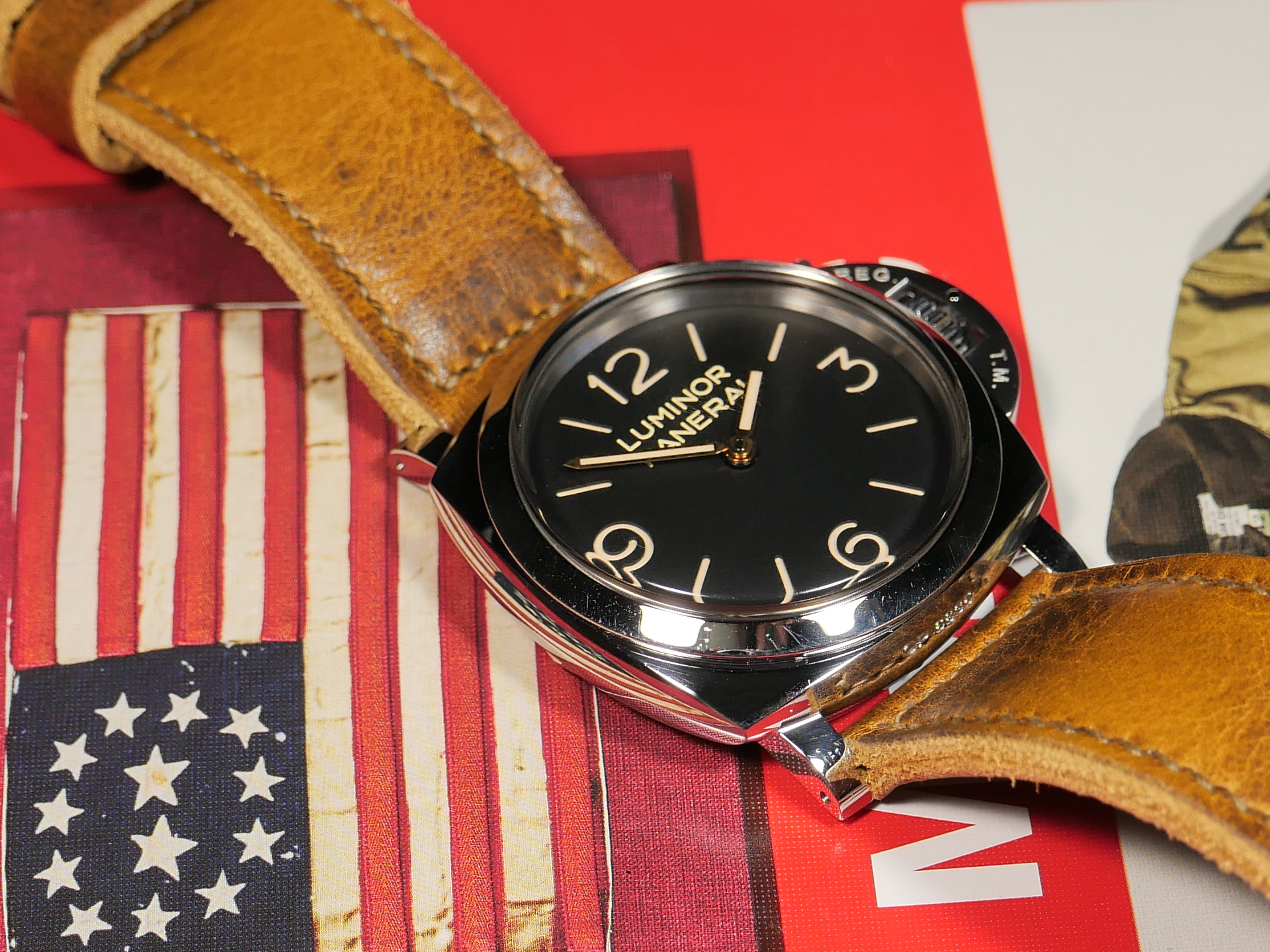 Soft Honey Tan Panerai Strap for 47mm Panerai IMAGE