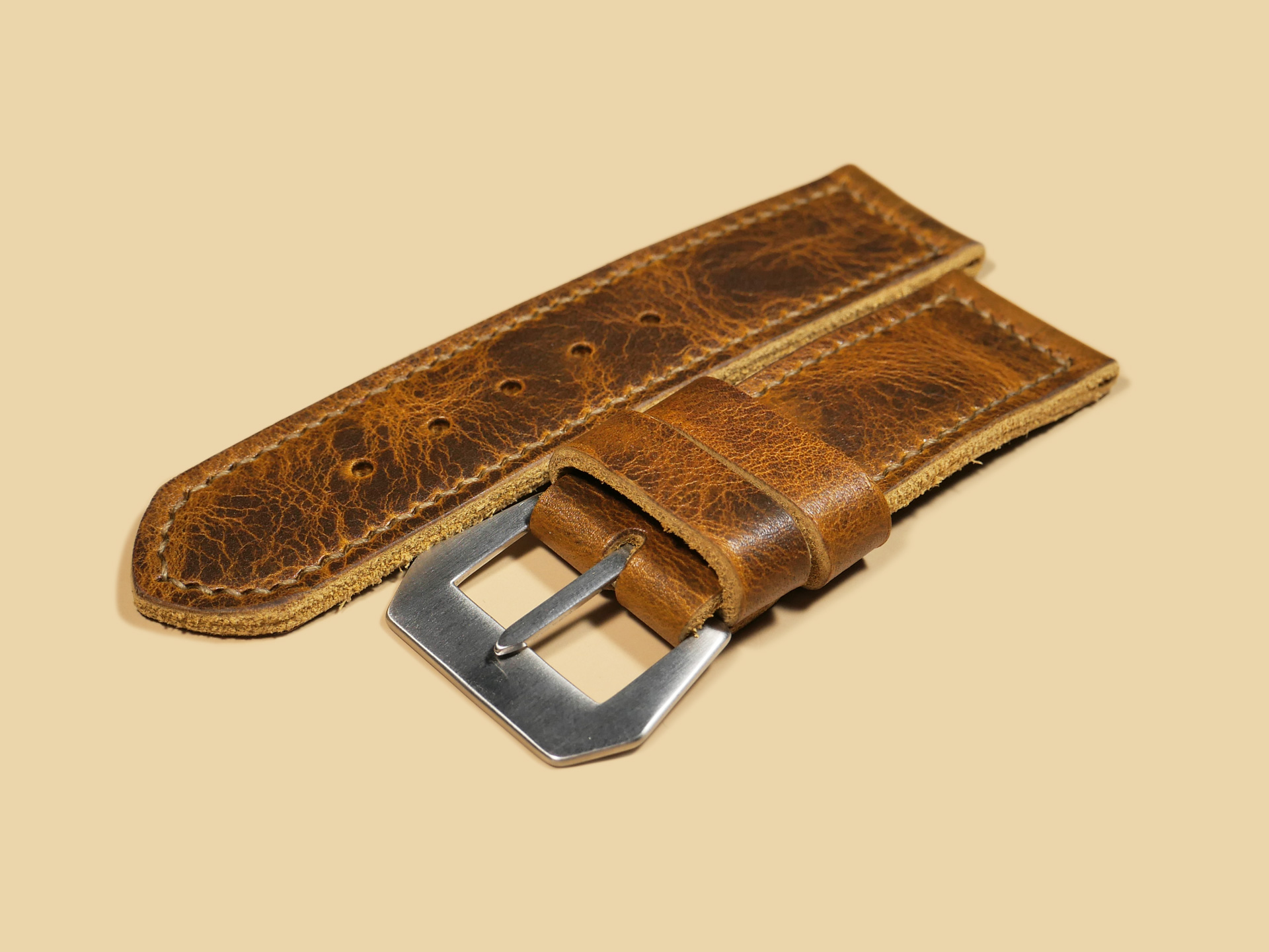 Soft Honey Tan Panerai Strap for 47mm Panerai IMAGE