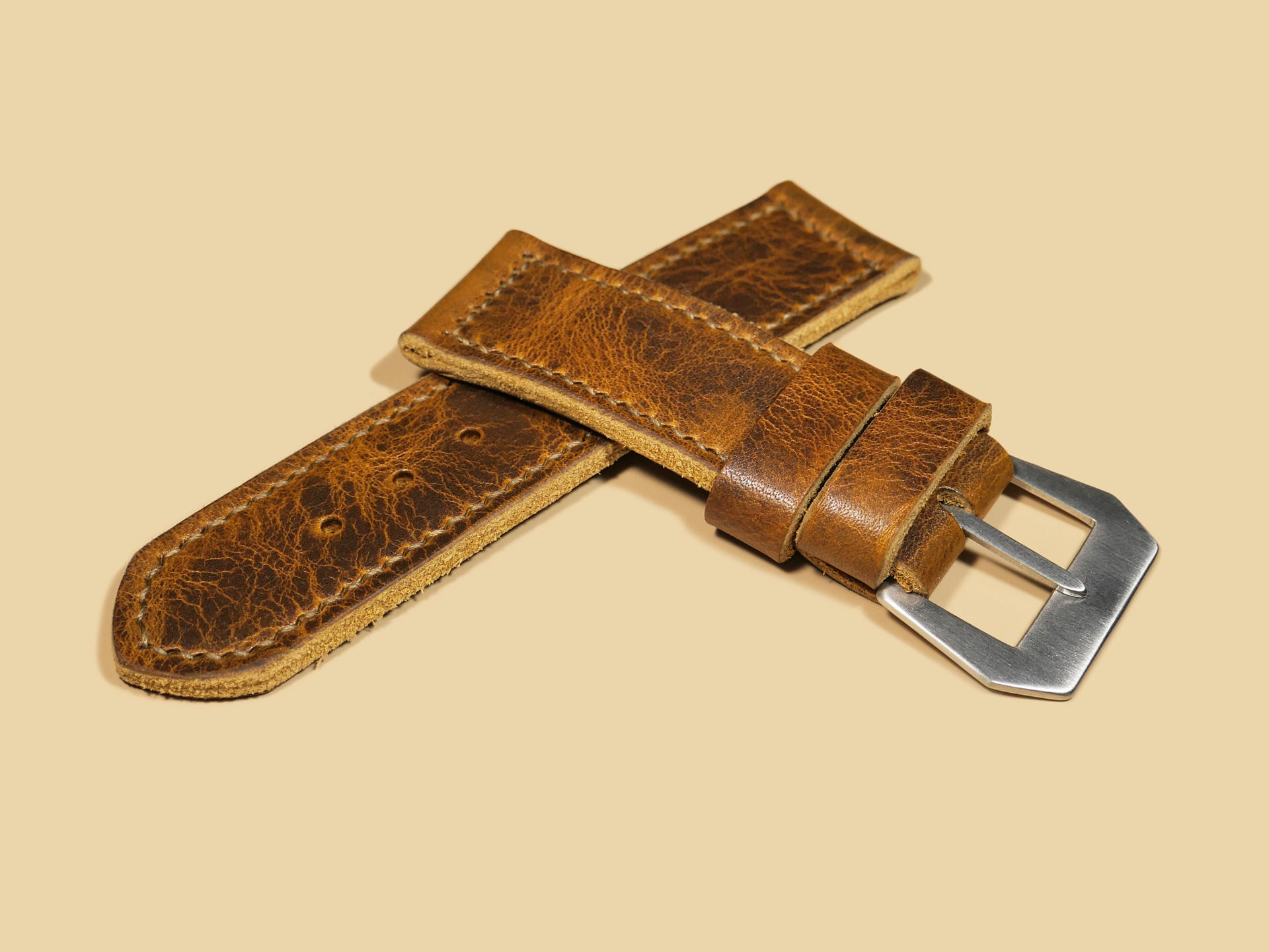 Soft Honey Tan Panerai Strap for 47mm Panerai IMAGE