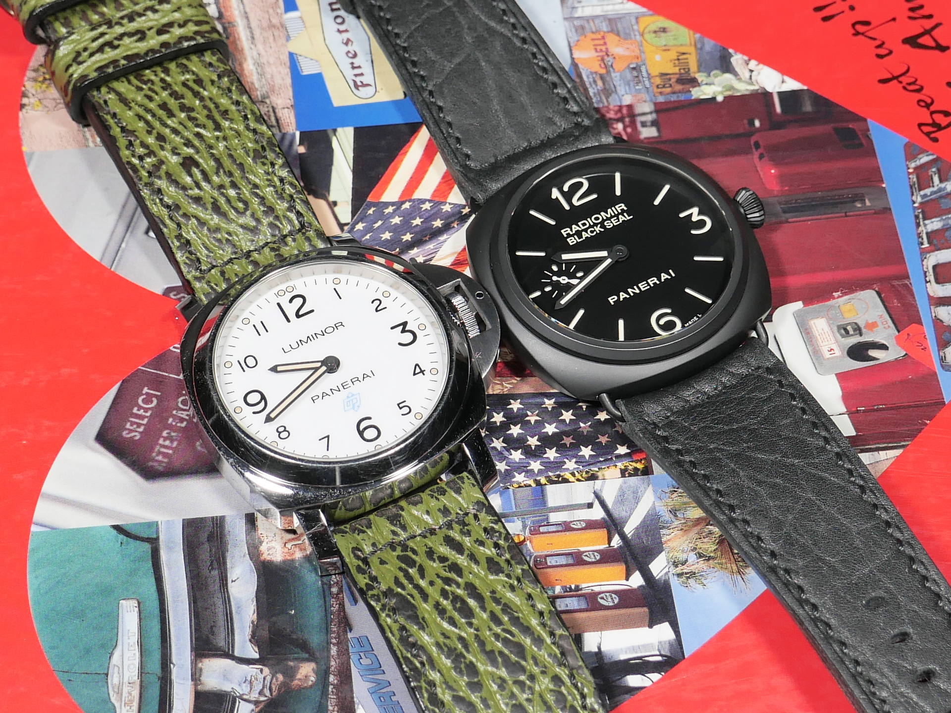 Panerai Radiomir Seal Leather Strap 27 22 Black Seal Skin V2