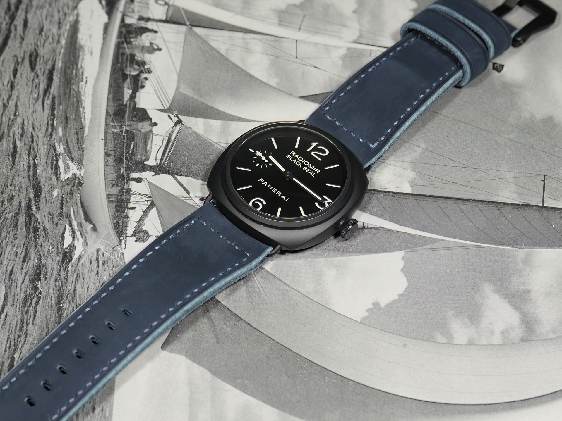 Panerai Radiomir Strap 27 22 Seven Seas Blue Suede