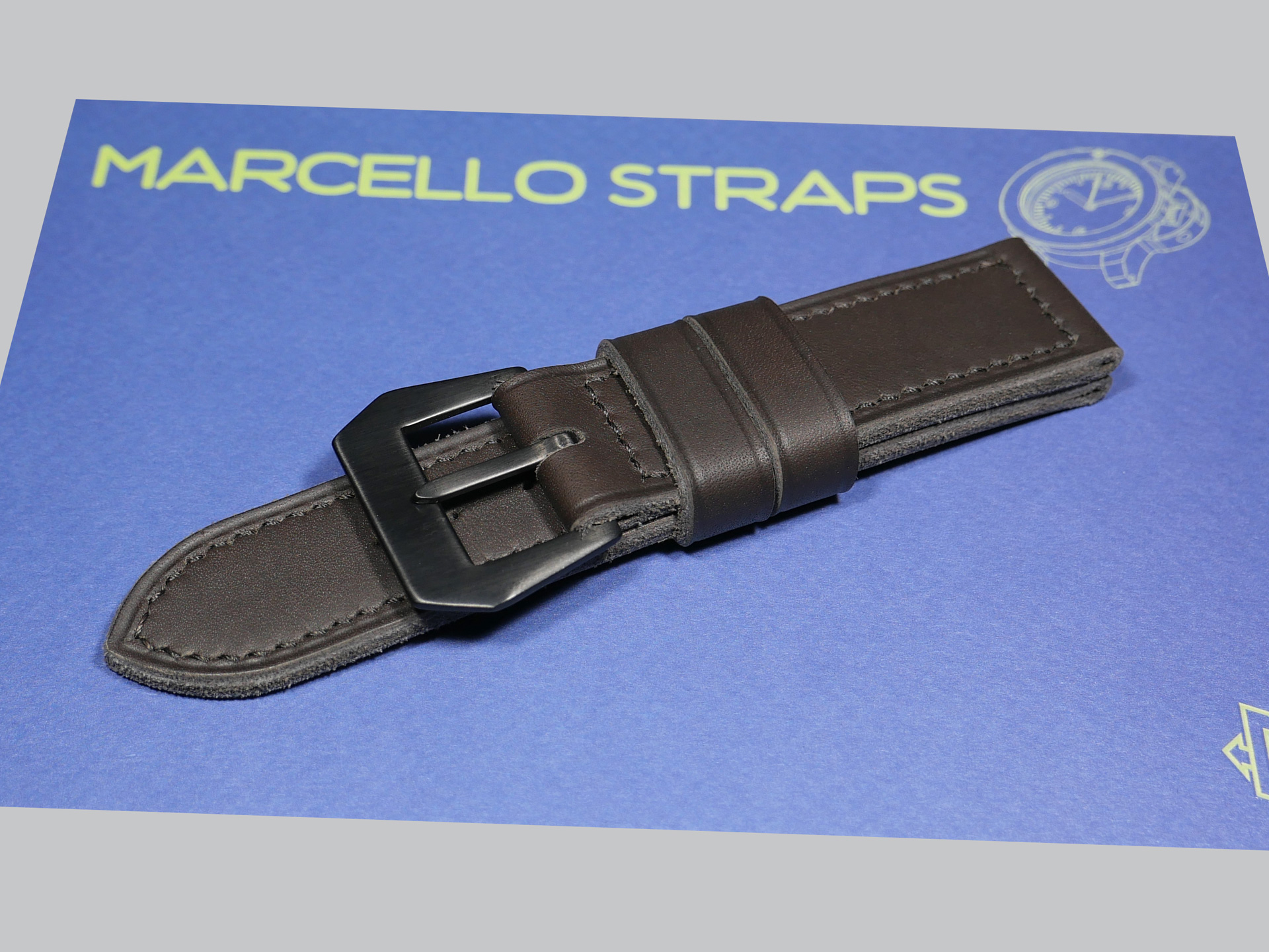 A photo of Grey Panerai 44mm Panerai nylon strap from Marcello Straps IMAGE