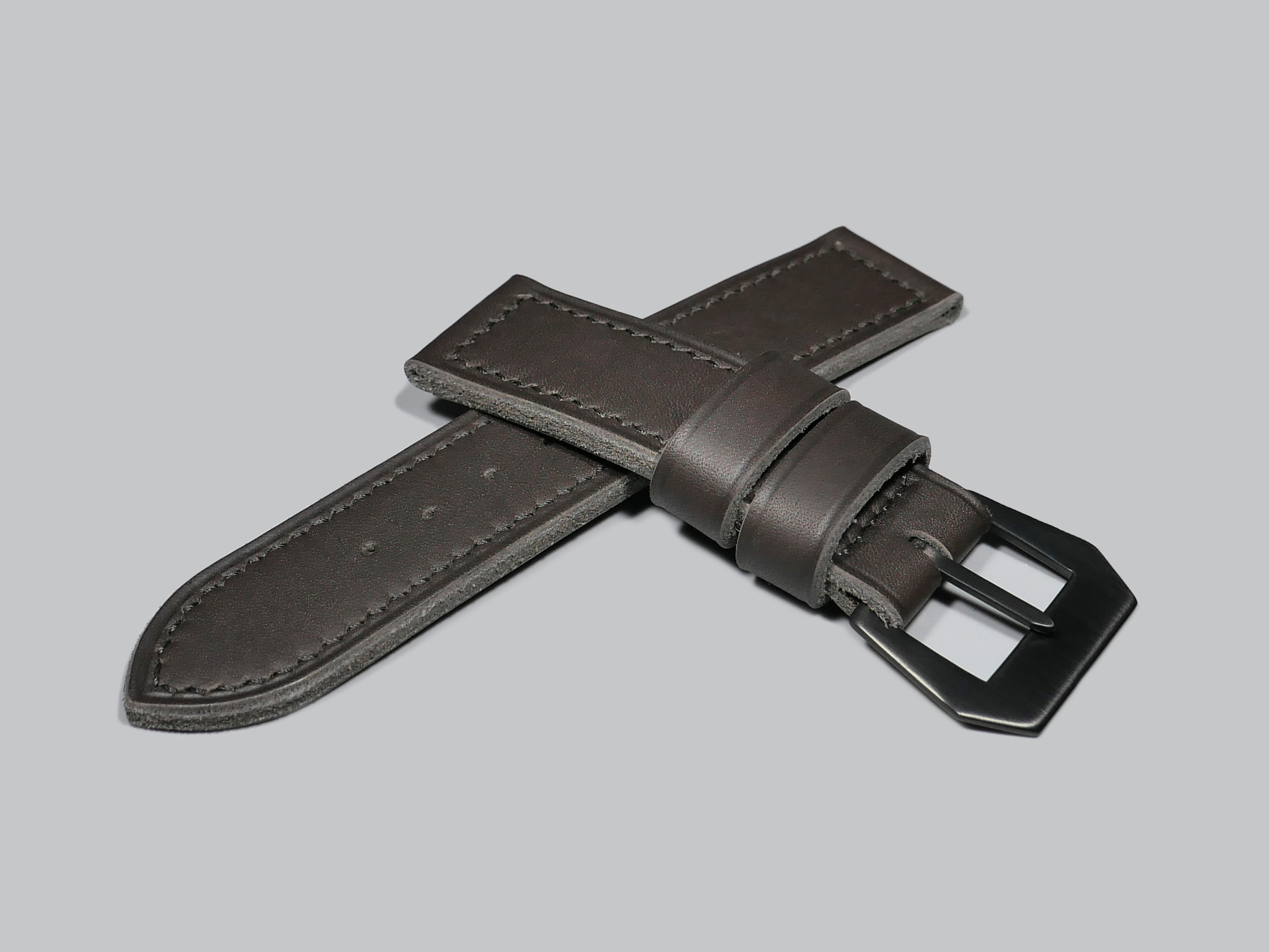 A photo of Grey Panerai Strap for 44mm Panerai by Marcello Straps IMAGE