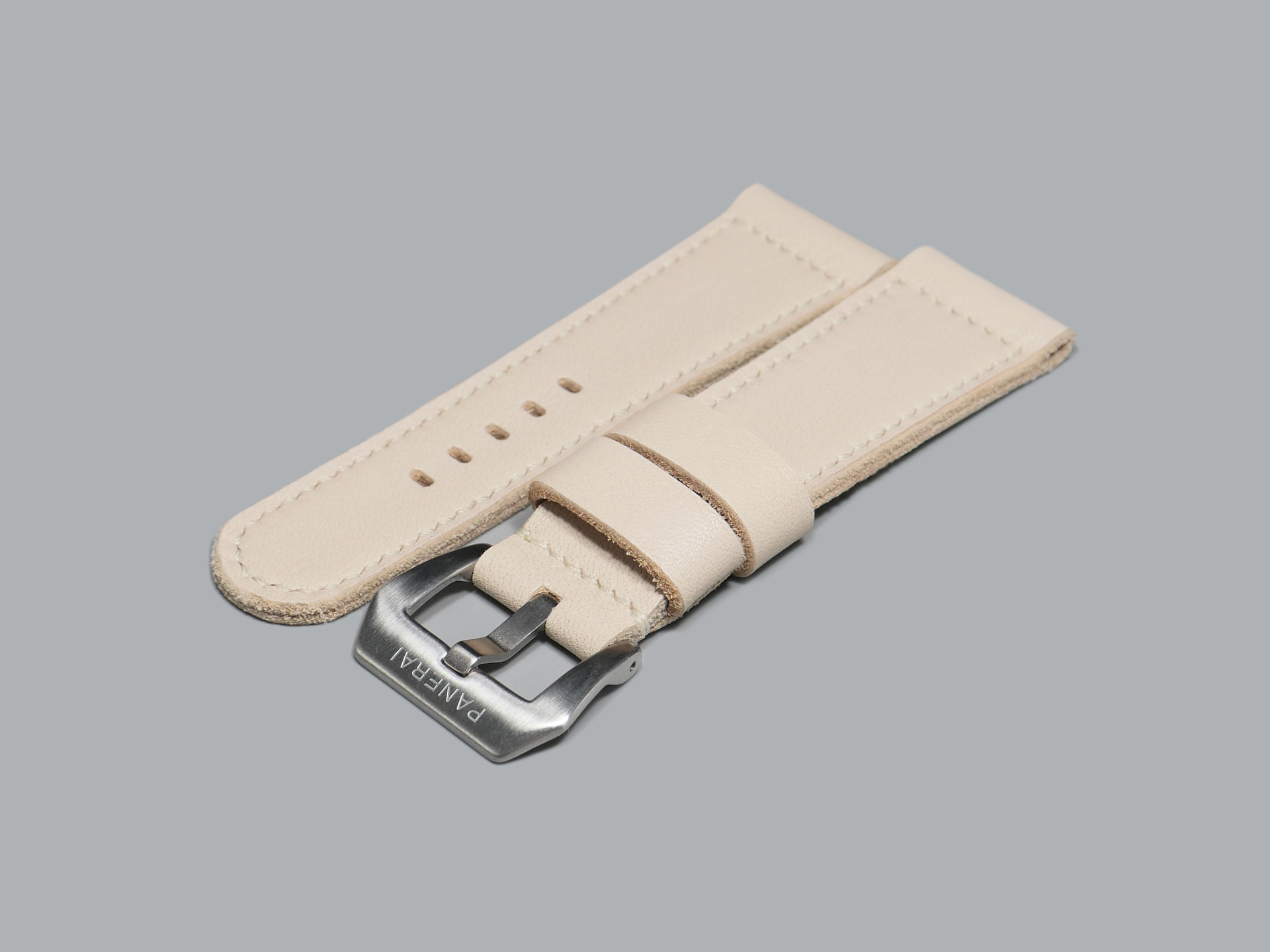 White Panerai Radiomir Strap close-up