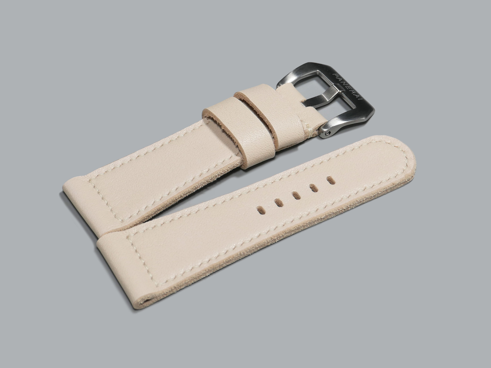 White Panerai Radiomir Strap top view