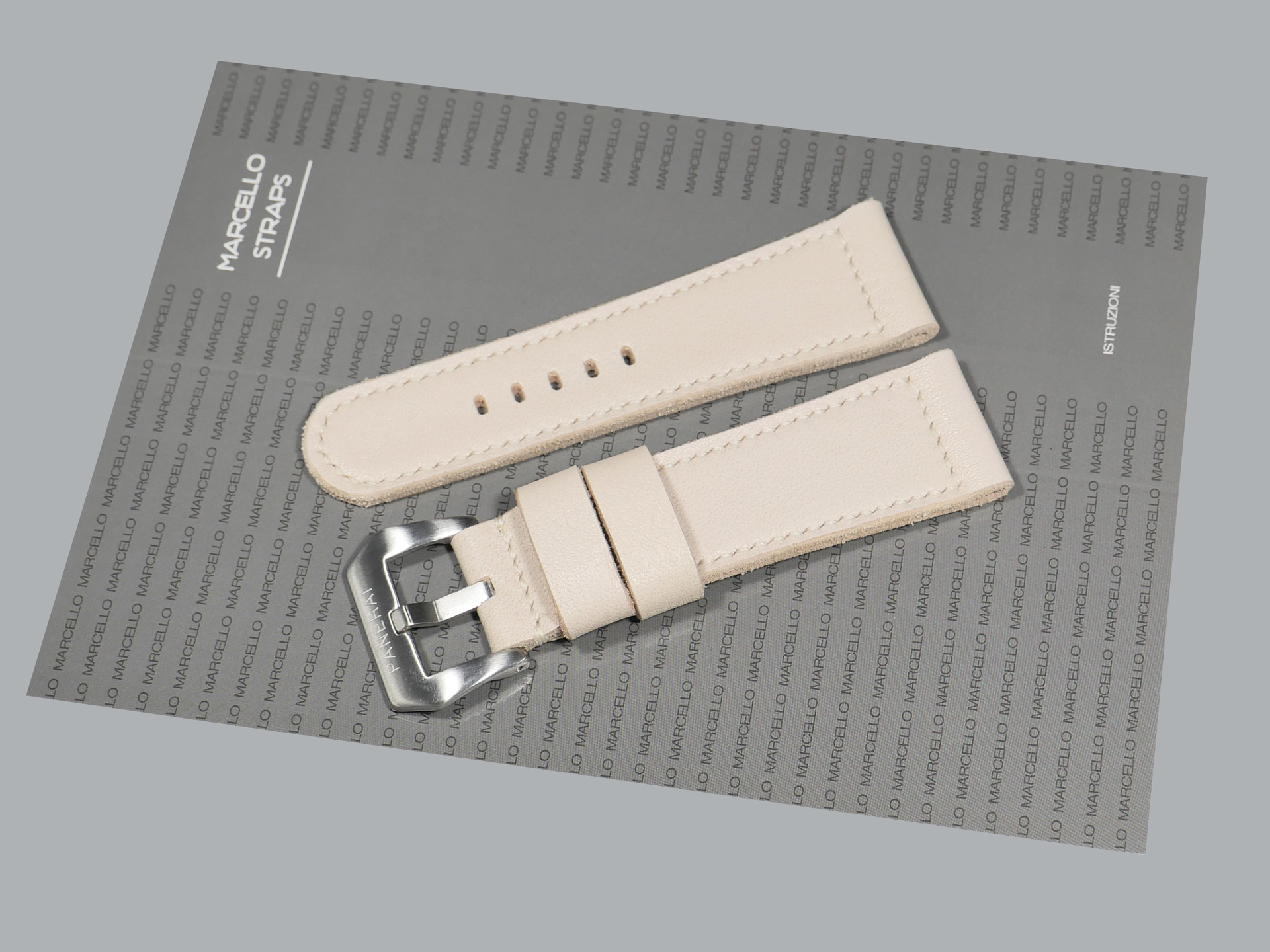 White Panerai Radiomir Strap leather