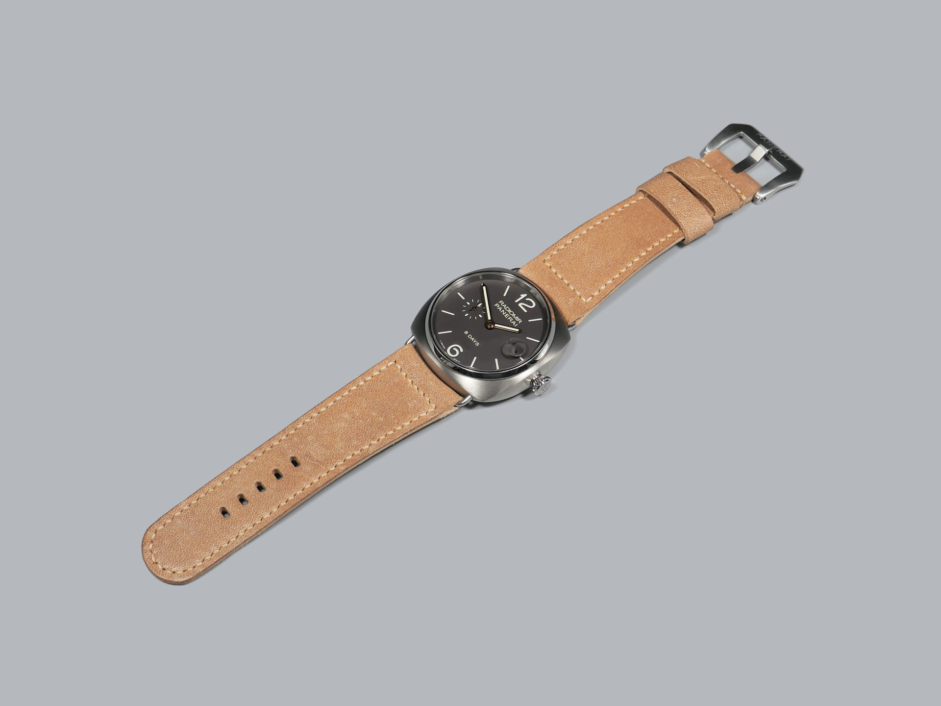 Tan Radiomir Strap from Marcello Straps IMAGE