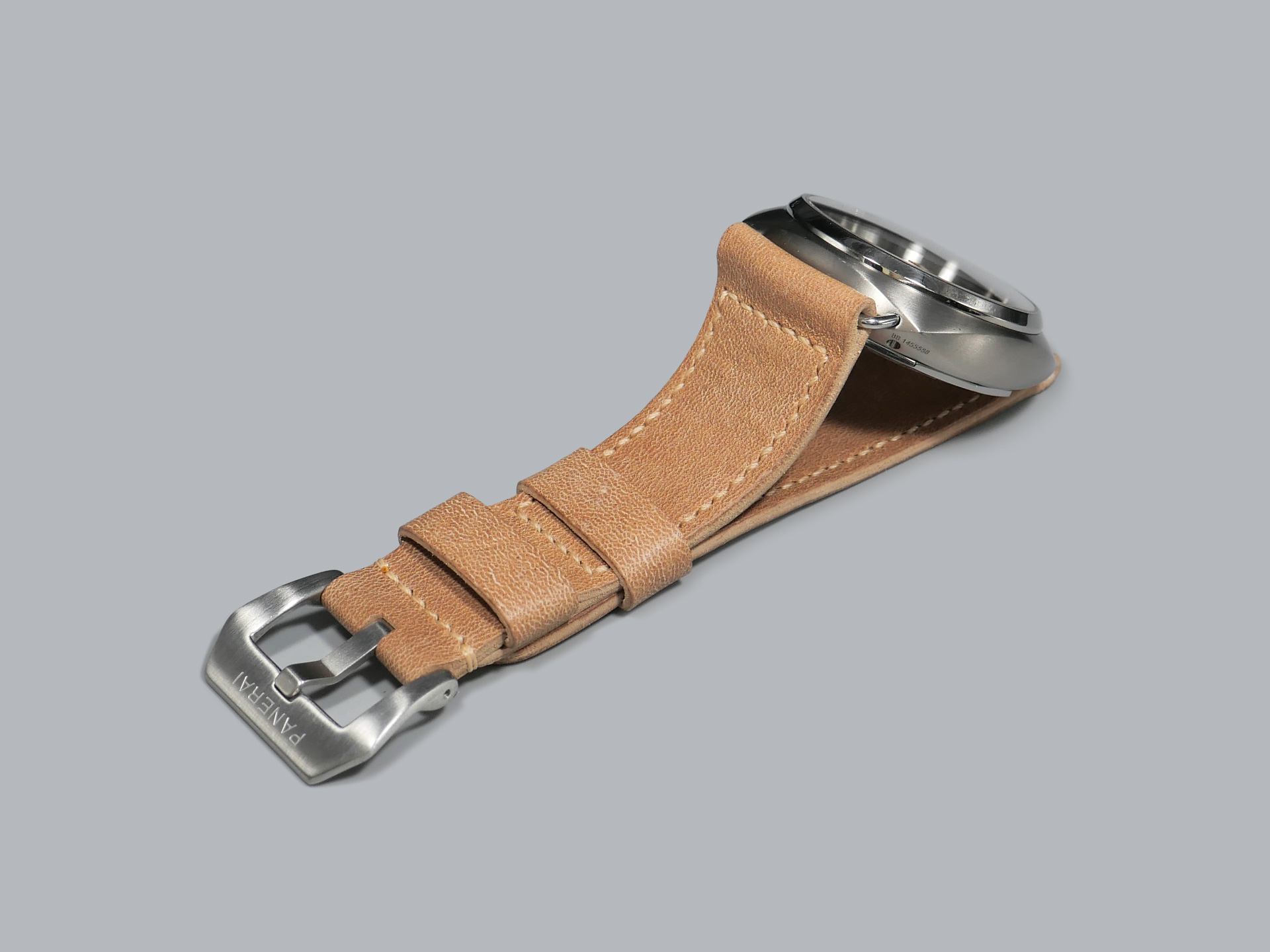 Tan Radiomir Strap with two keepers IMAGE