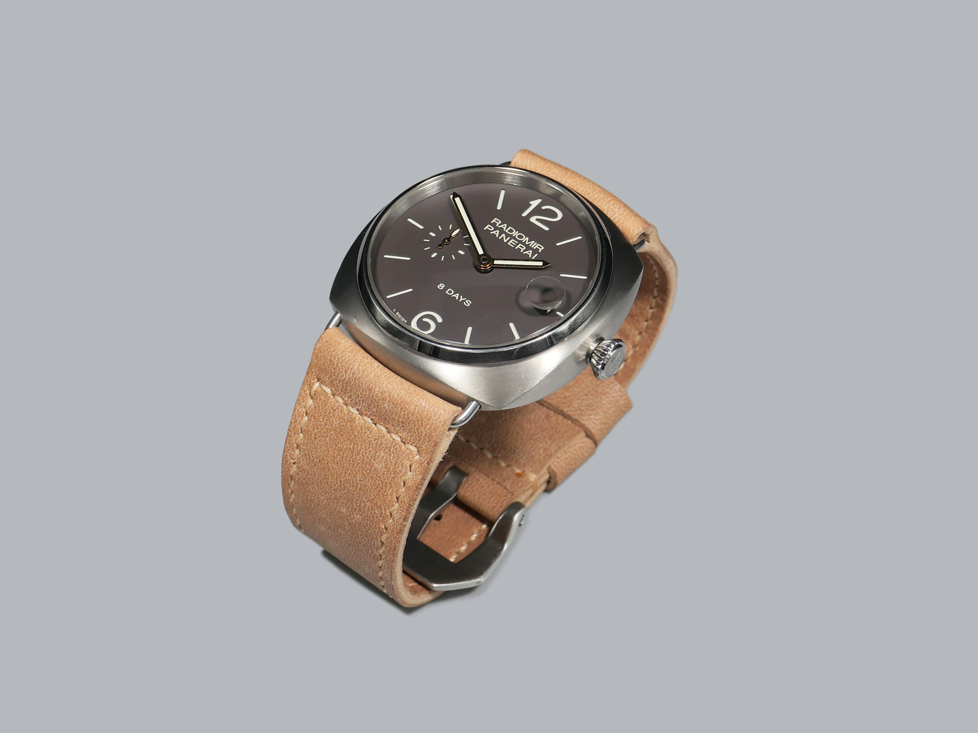 Tan Radiomir Strap with floating keeper IMAGE