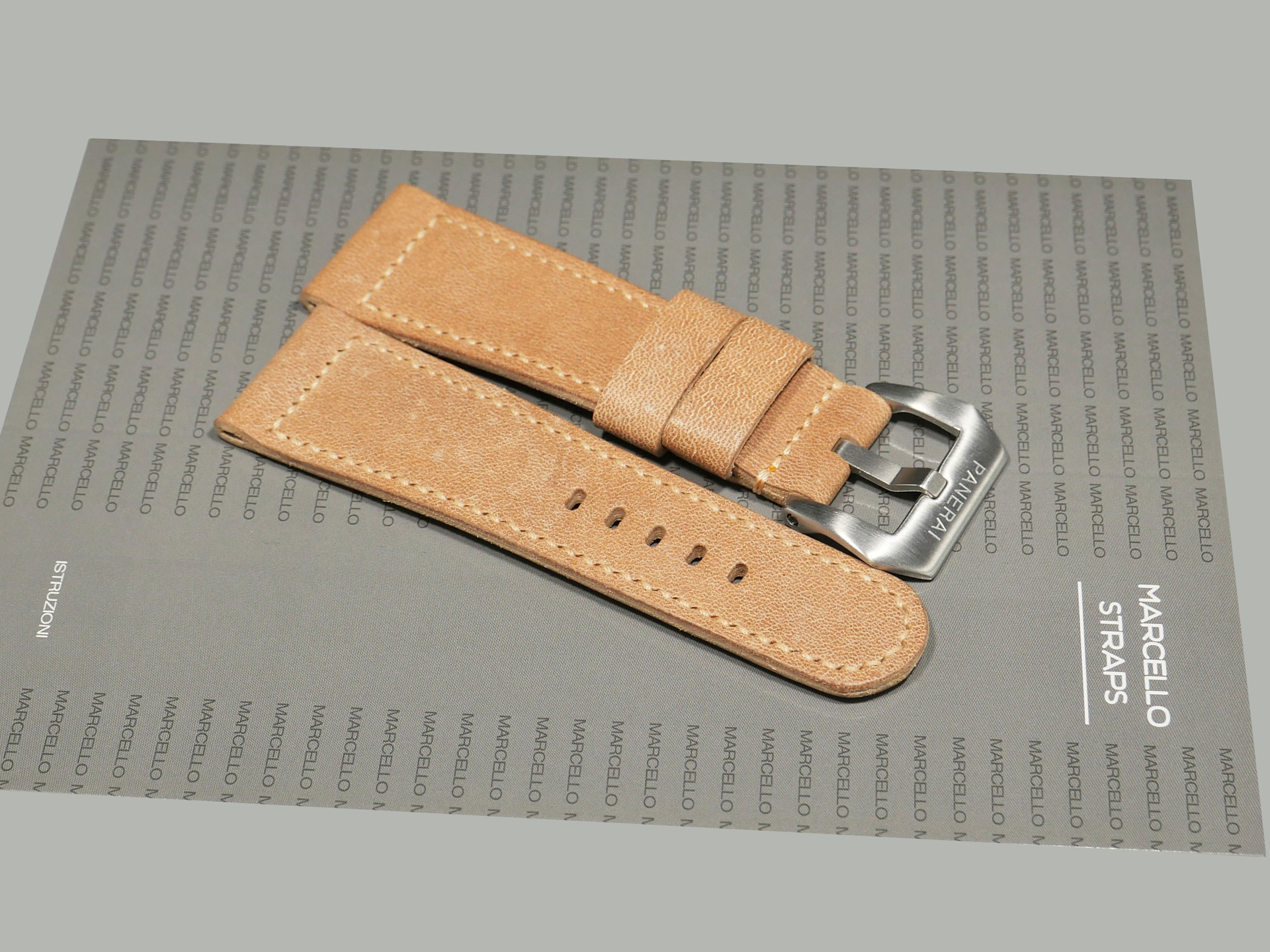 Tan Radiomir Strap stitching IMAGE