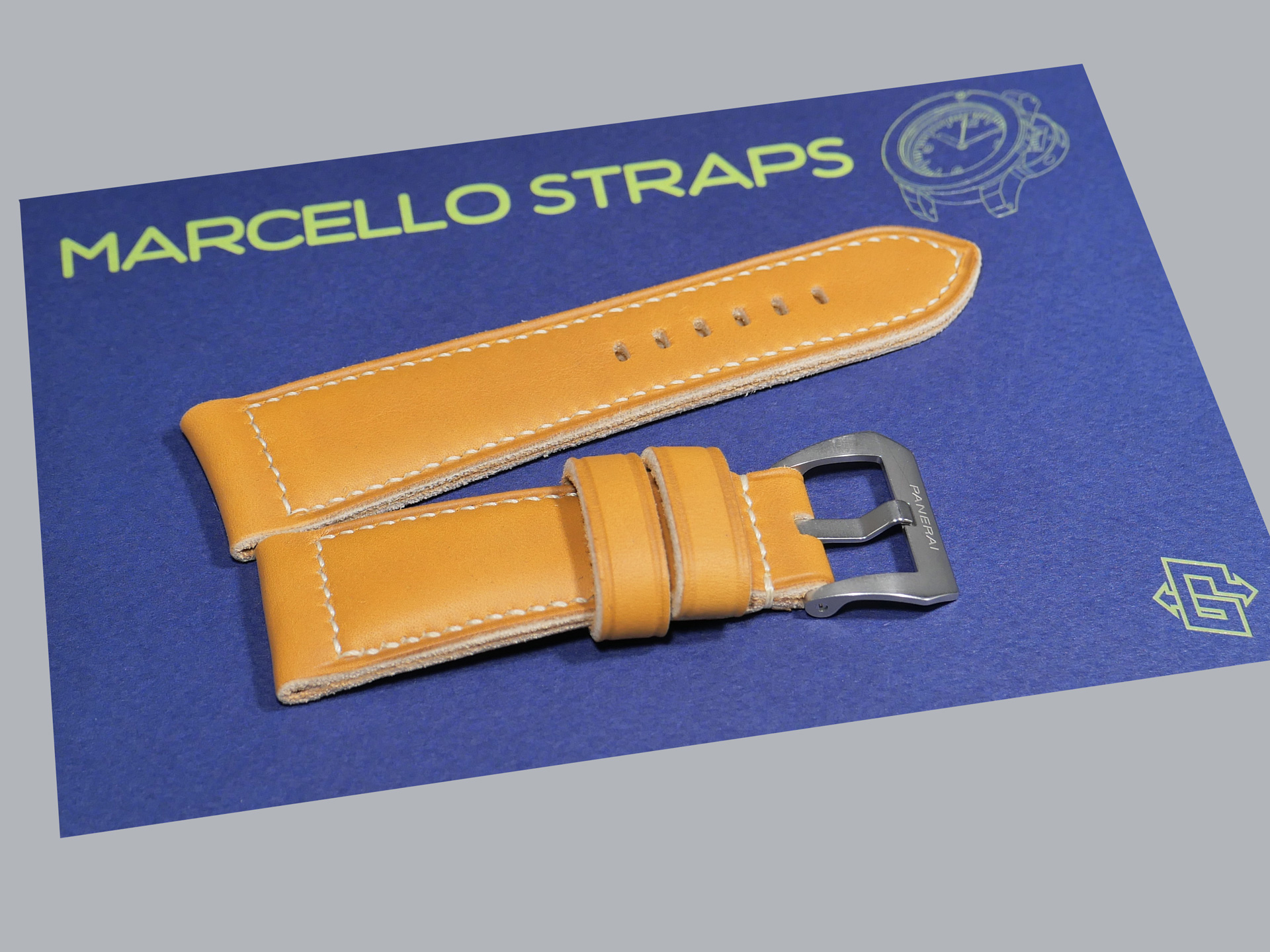 Thick Radiomir Strap in vintage style IMAGE