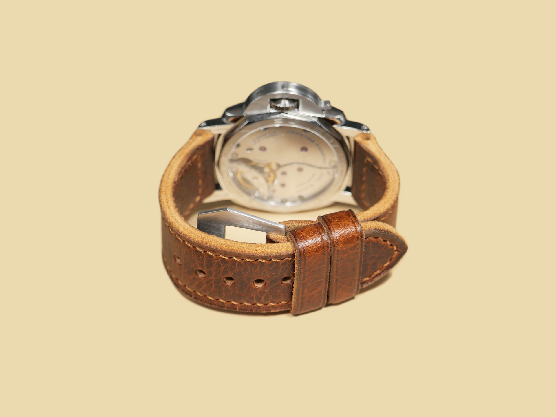 Premium craftsmanship 47mm Soft Panerai Strap for large Panerai watch IMAGE