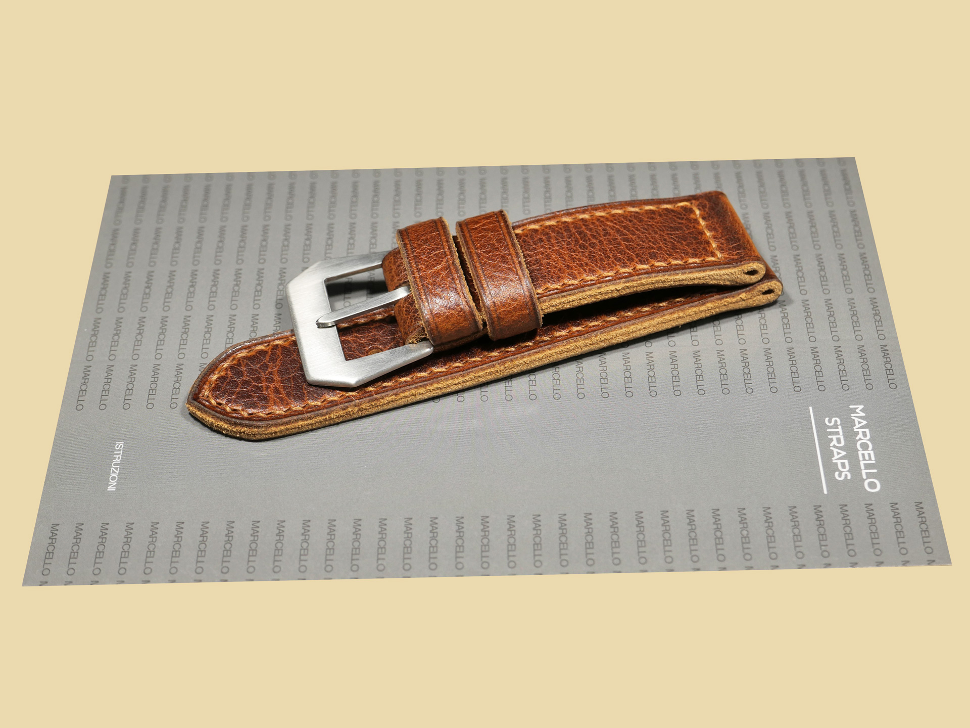 Sleek 47mm Soft Panerai Strap for large Panerai watch IMAGE
