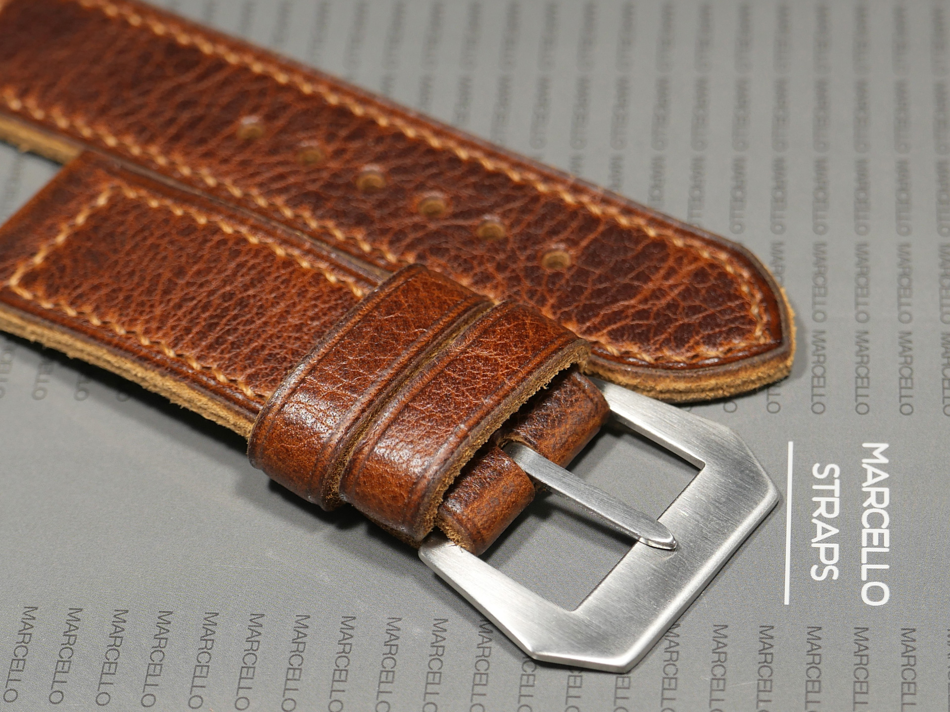 Stylish 47mm Soft Panerai Strap for large Panerai watch IMAGE