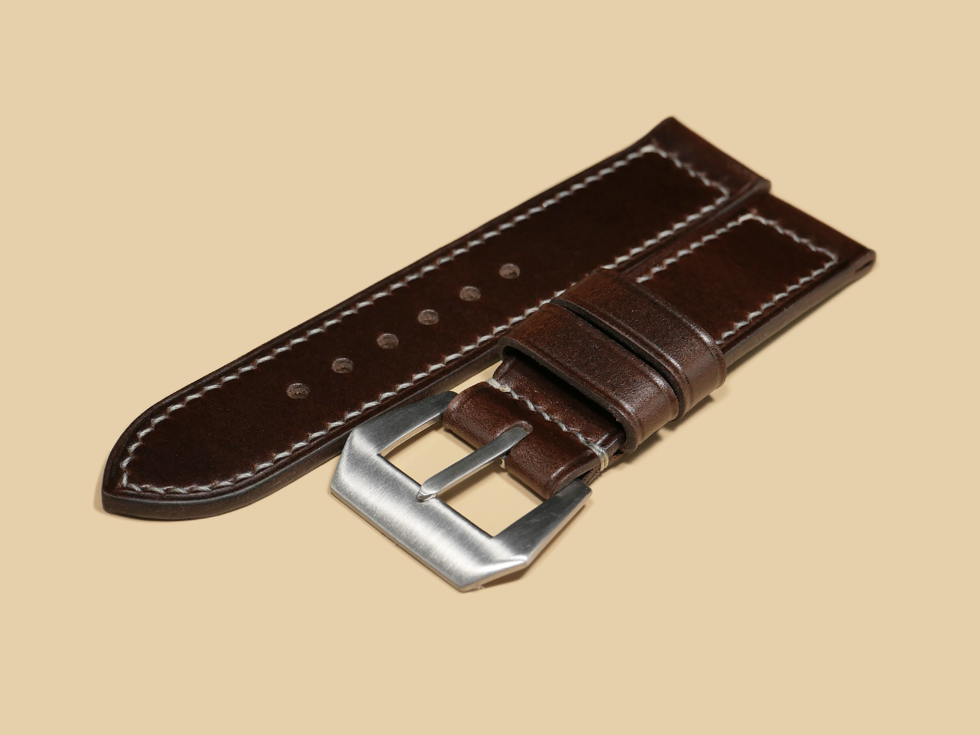 High-quality Brown Panerai Strap for 44mm Panerai by Marcello Straps