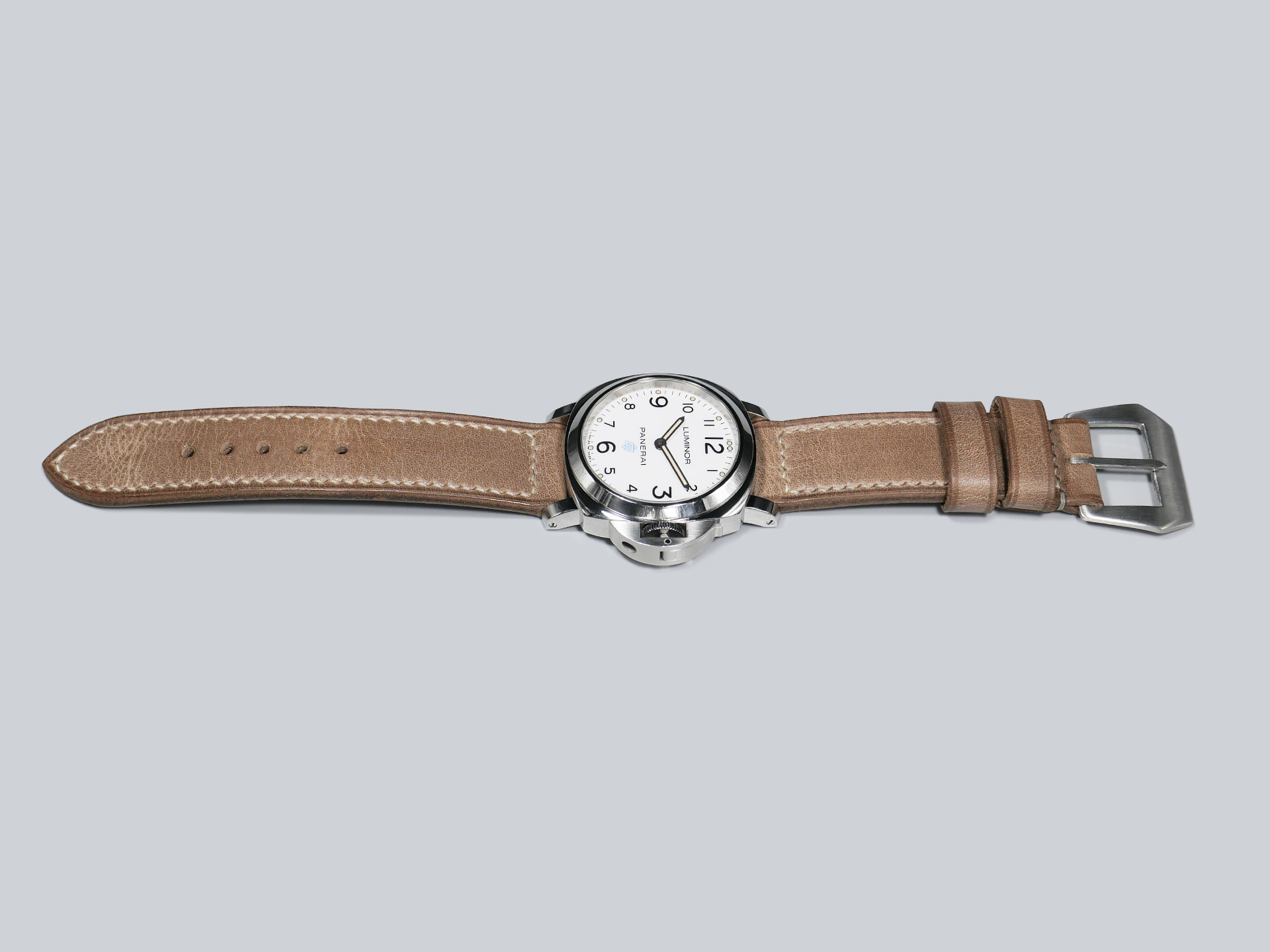 44mm Slate Grey Panerai Strap from Marcello Straps in premium leather