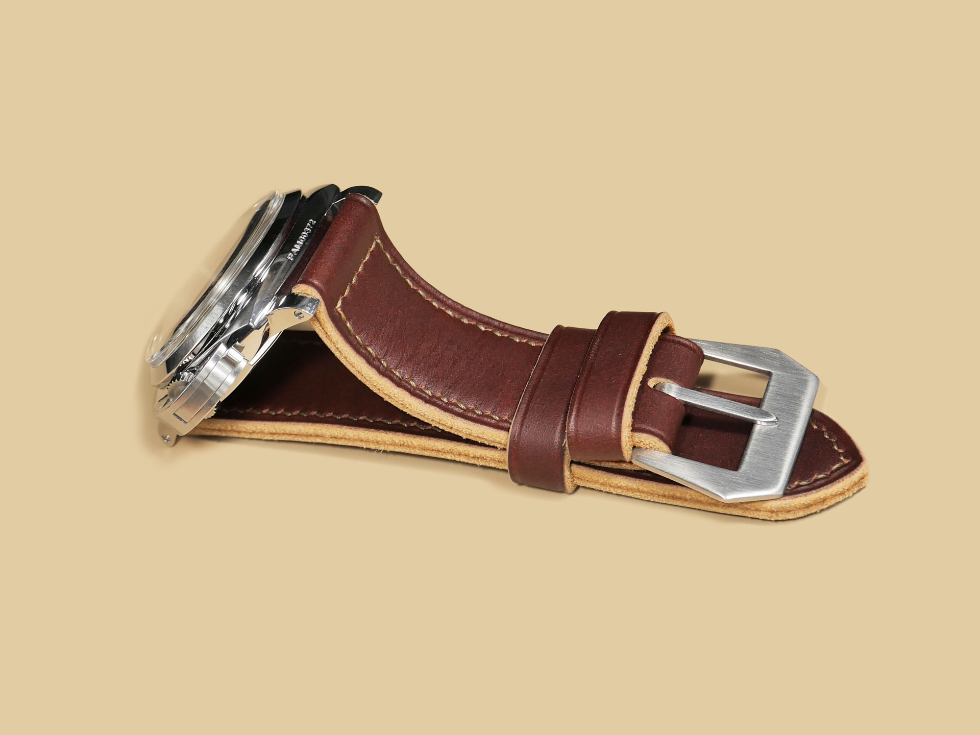 Soft Panerai Strap 47mm featured in a product showcase.