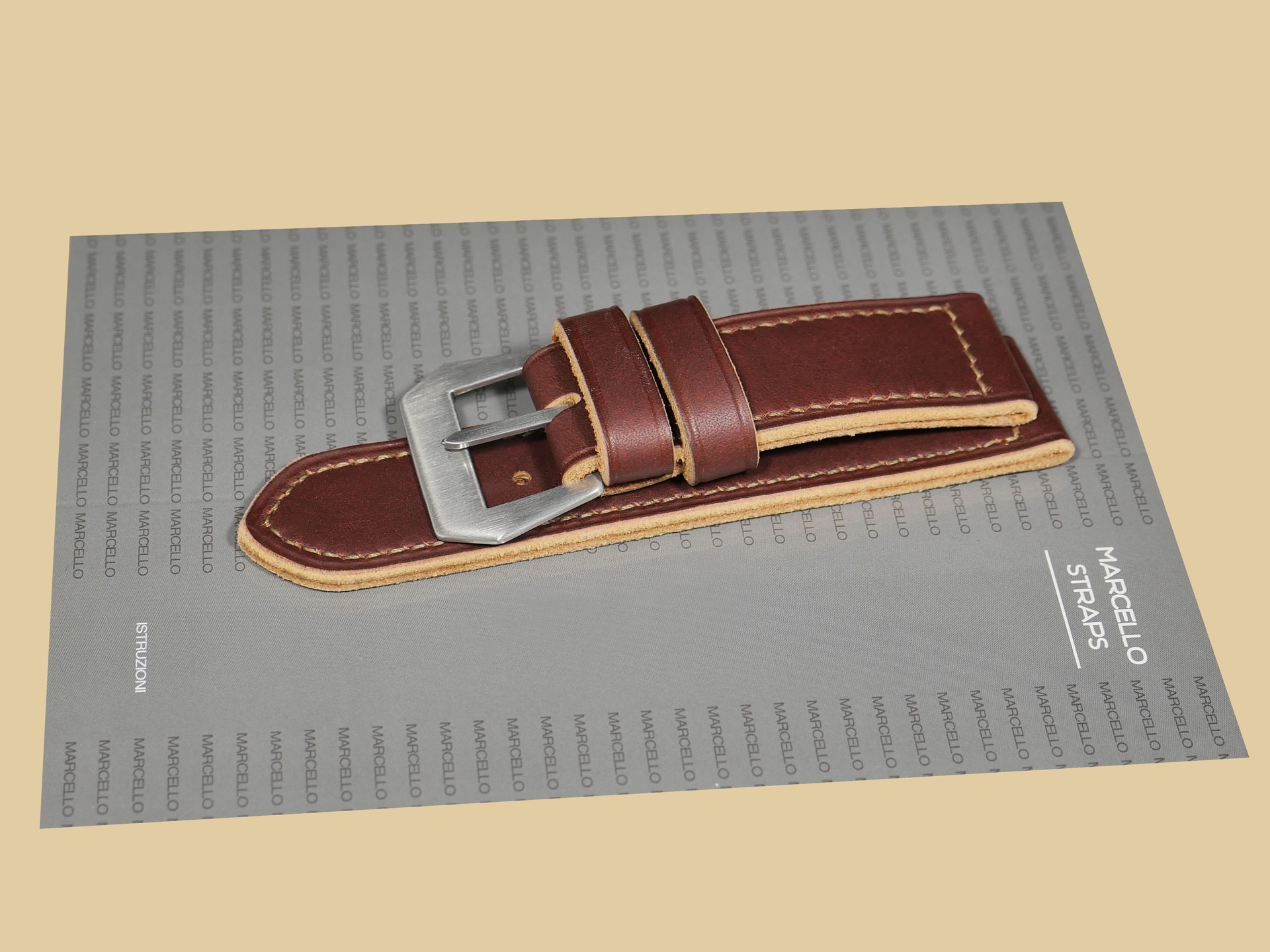 Person wearing a Soft Panerai Strap 47mm watch.