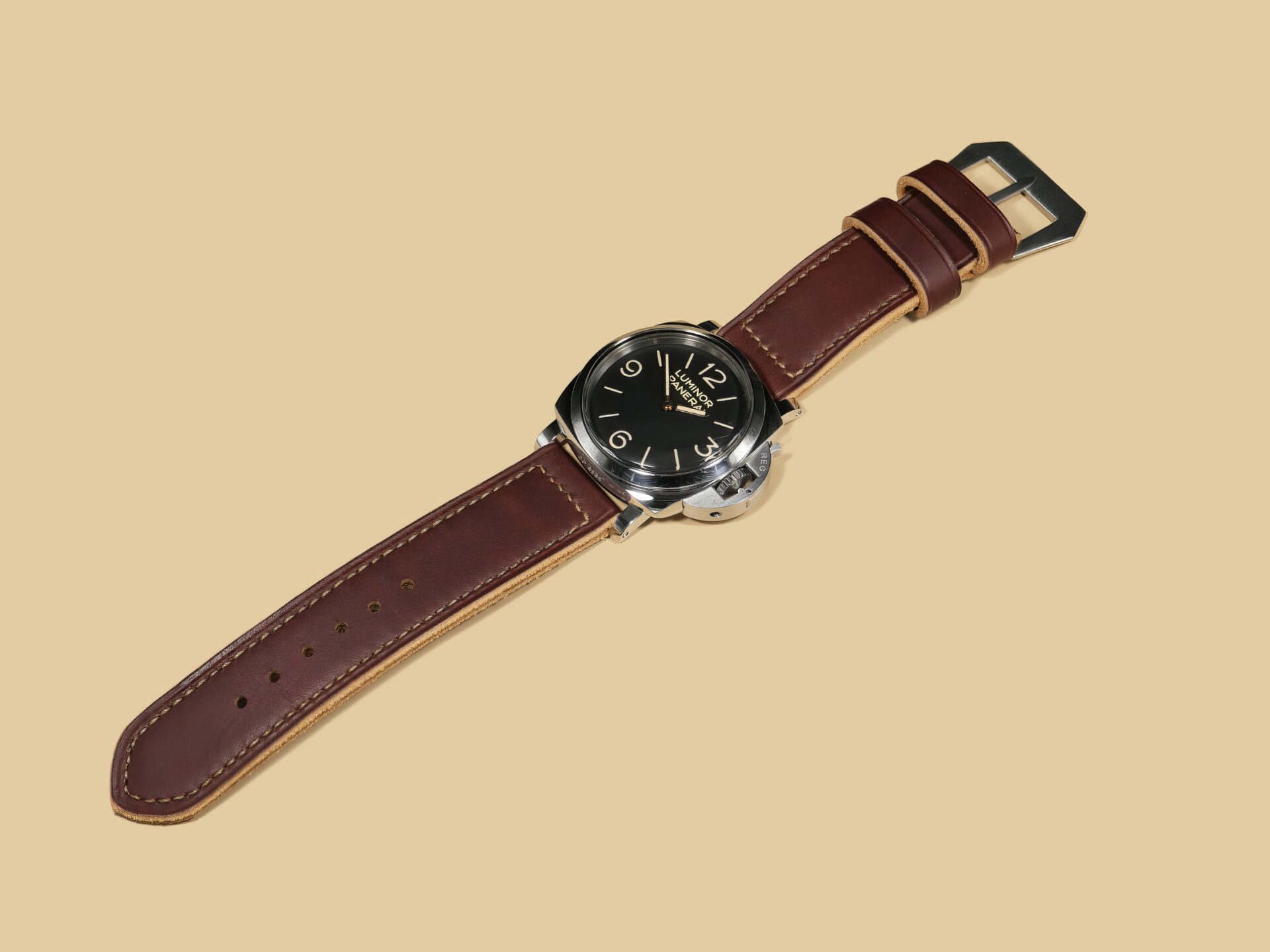 Soft Panerai Strap 47mm displayed with a luxury watch