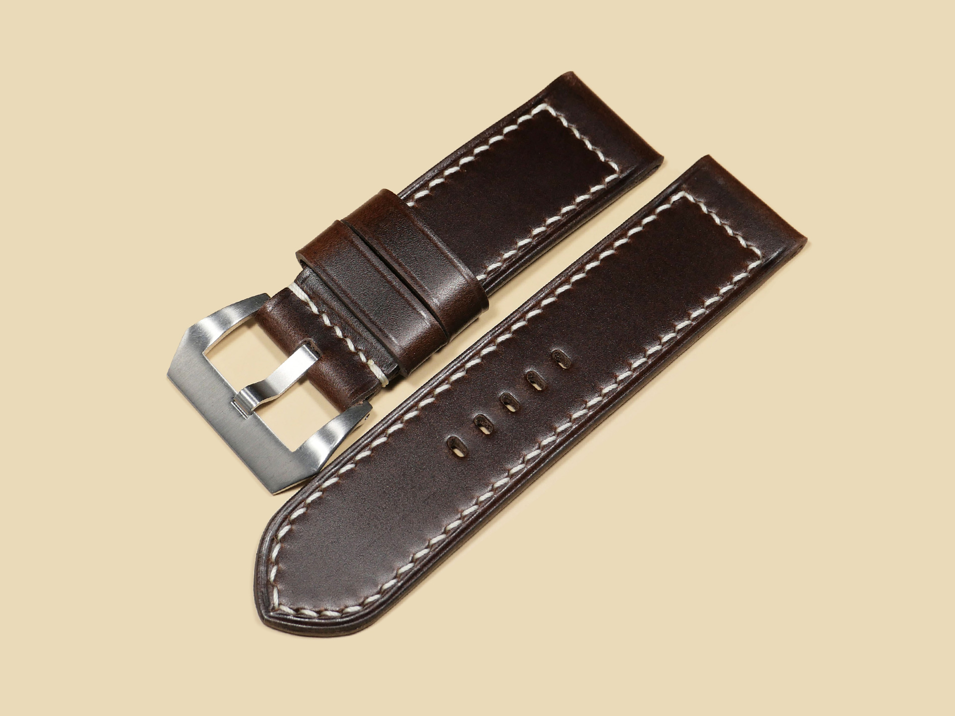 OEM Style Panerai Strap in Dark Brown for 47mm Panerai Luminor