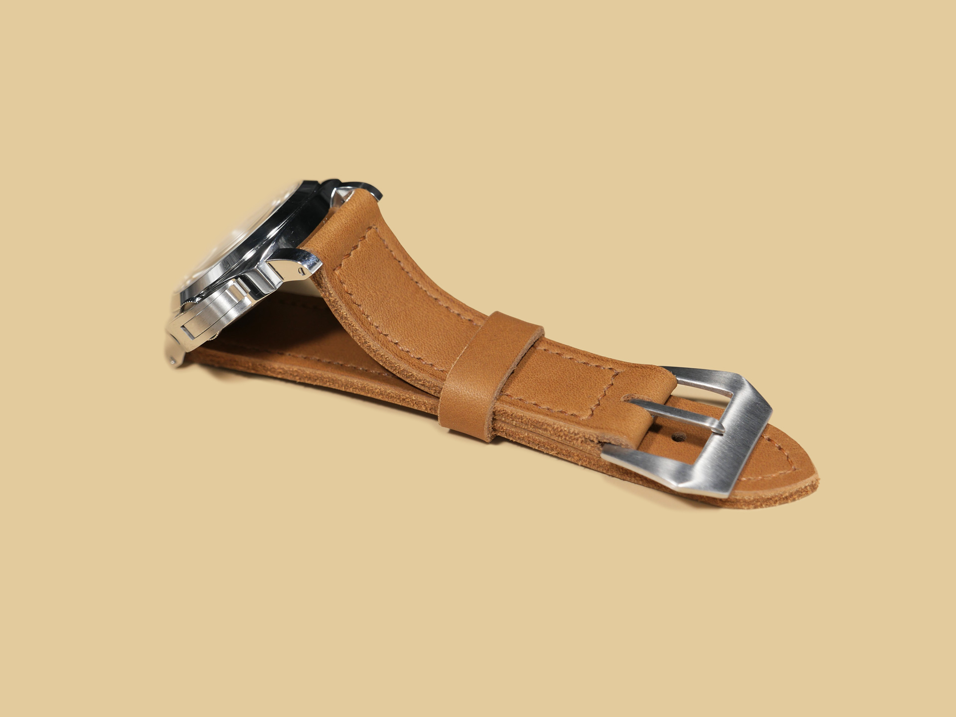 High-quality handmade Panerai strap with vintage Pre-V aesthetics