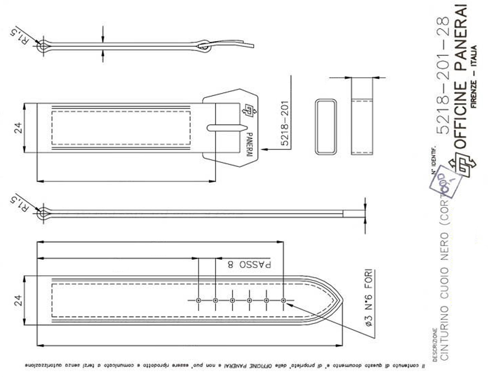 Panerai Luminor 44mm Strap 24/24 Historic Pre-V - Image 21