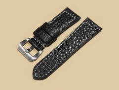 Soft Black Panerai Radiomir Strap on Panerai PAM00183 by Marcello Straps