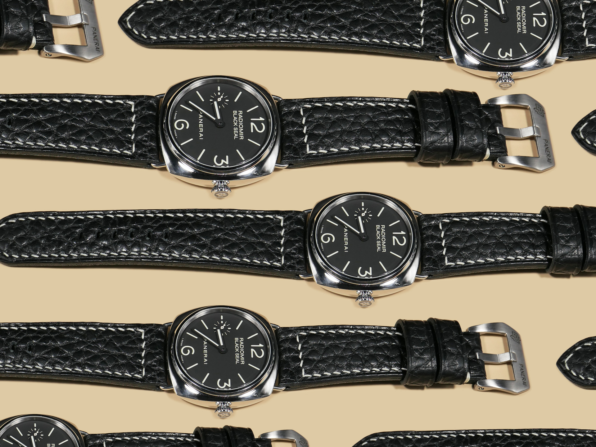 High-Quality Soft Black Panerai Radiomir Strap for PAM00183