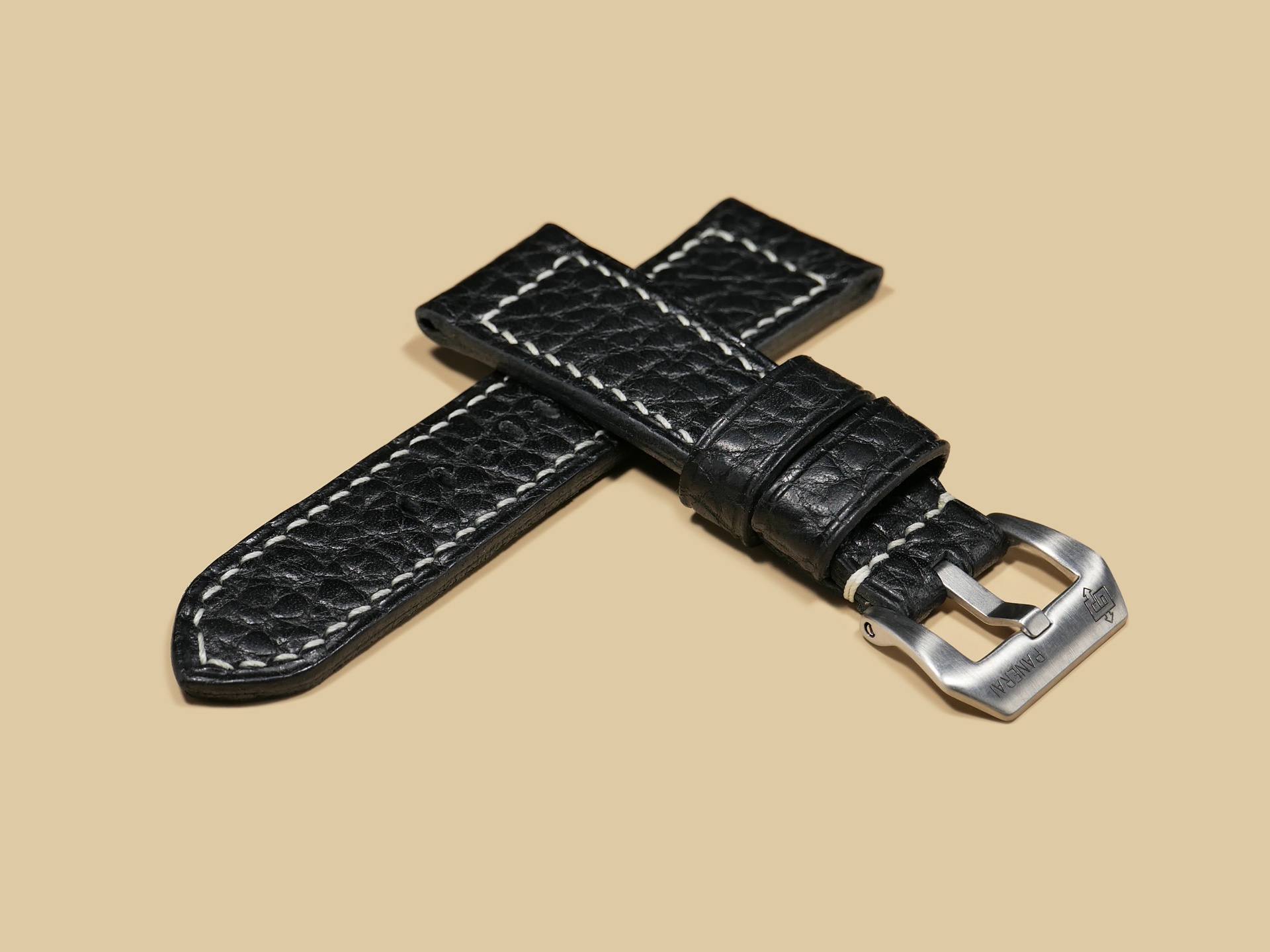 Premium Soft Black Panerai Radiomir Strap for Panerai PAM00183
