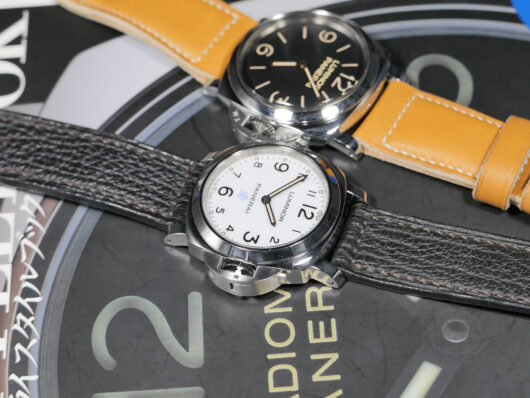 MAR0002 Black Panerai Shark Strap w/ Sewn Pre-V Type Buckle