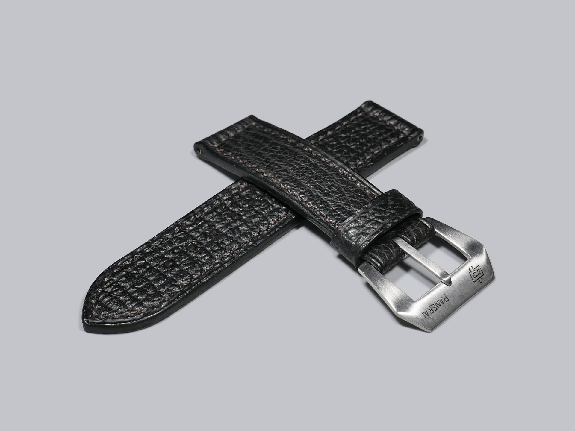 Premium shark leather strap designed for 44mm Panerai watches.