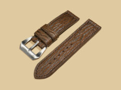 Brown Panerai Shark Strap on luxury watch