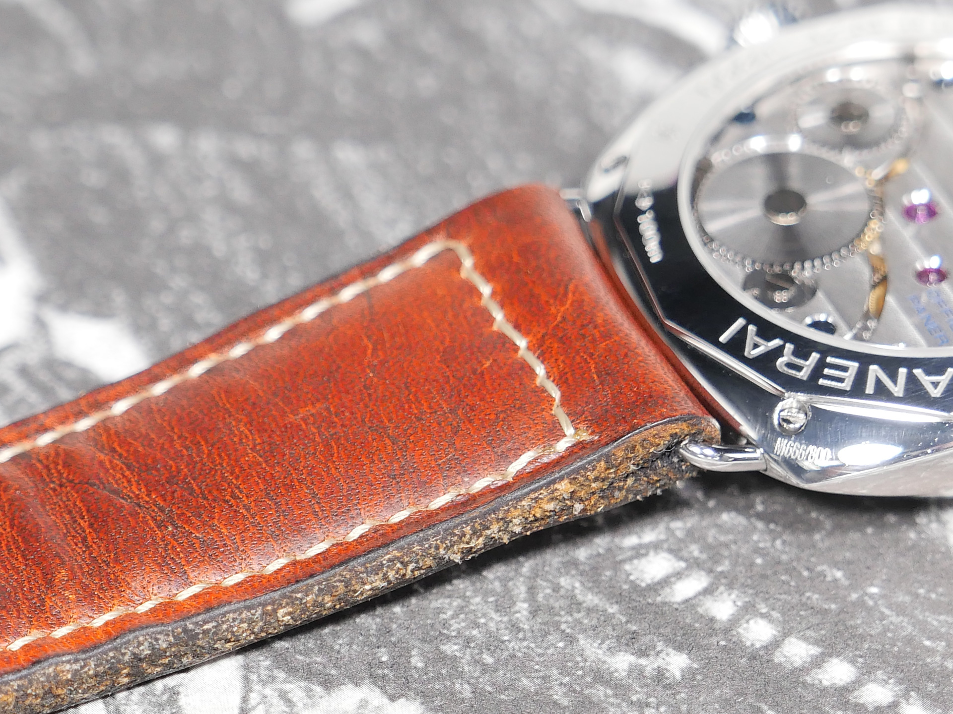 Radiomir strap on PAM00183 Radiomir Black Seal watch