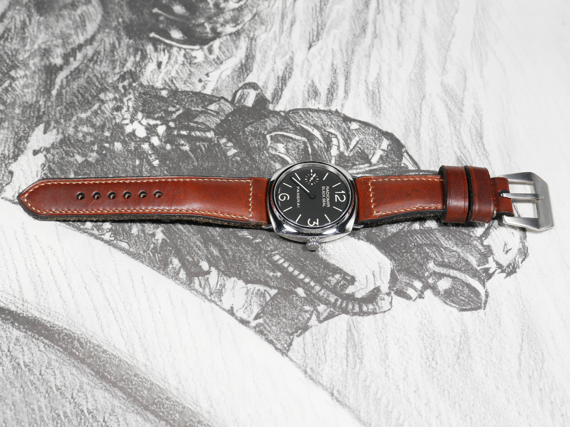 Individually hand-punched buckle holes for precision fit