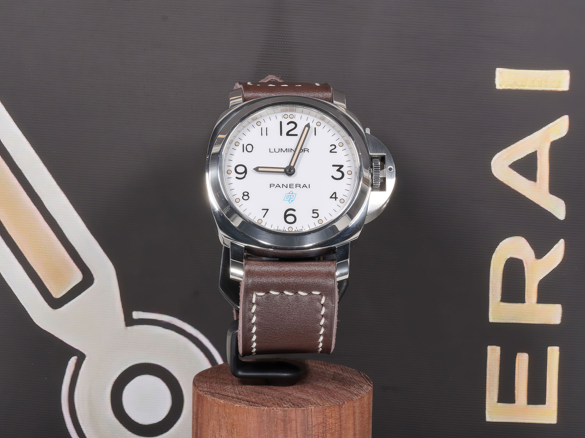 Handmade Magnetic Black Panerai strap for 44 mm Luminor