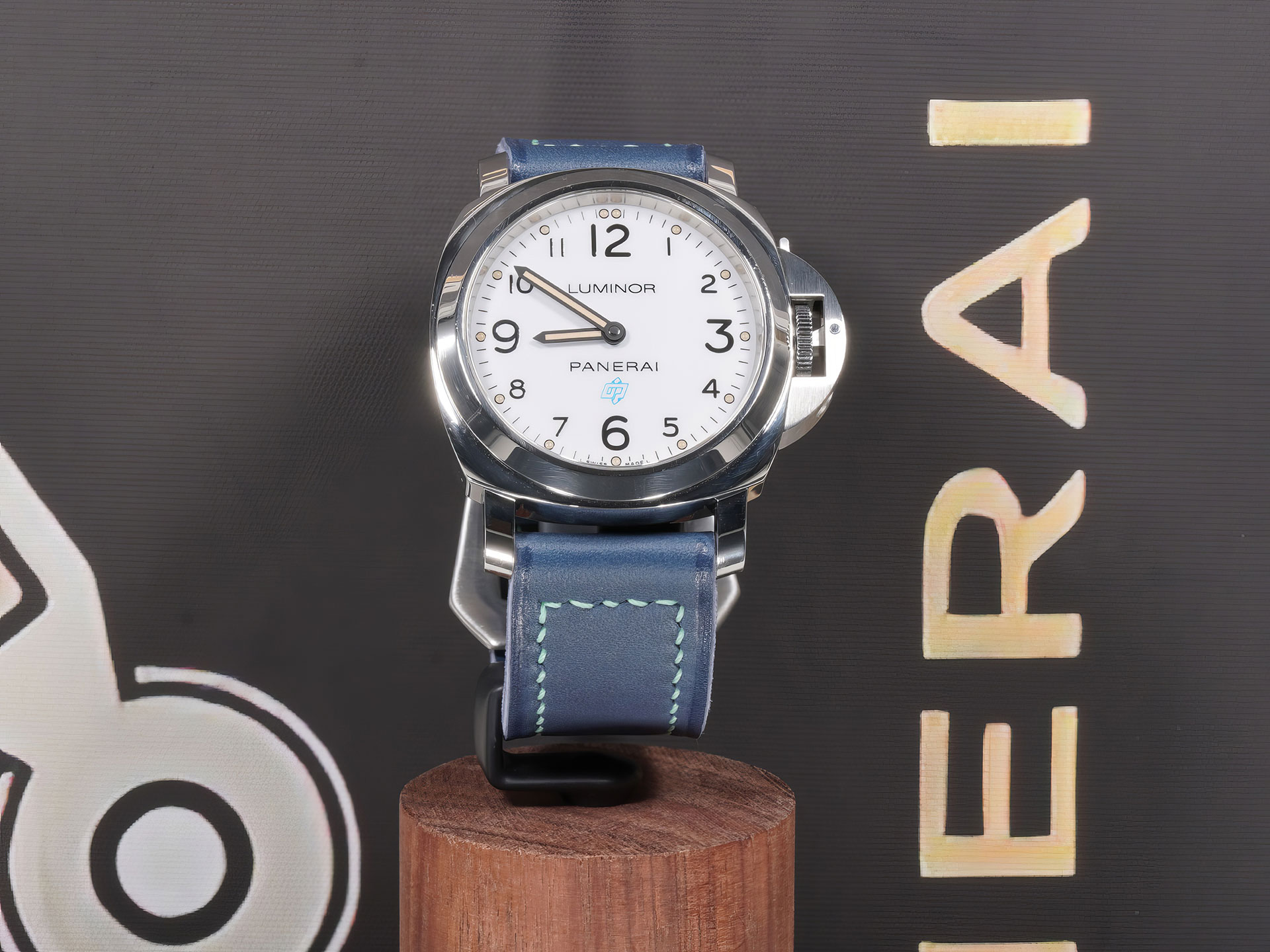 Blue Panerai strap Atlas Blue handmade for 44 mm Luminor