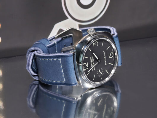 Thick Blue Panerai Radiomir Strap PAM00183 with Sewn Buckle