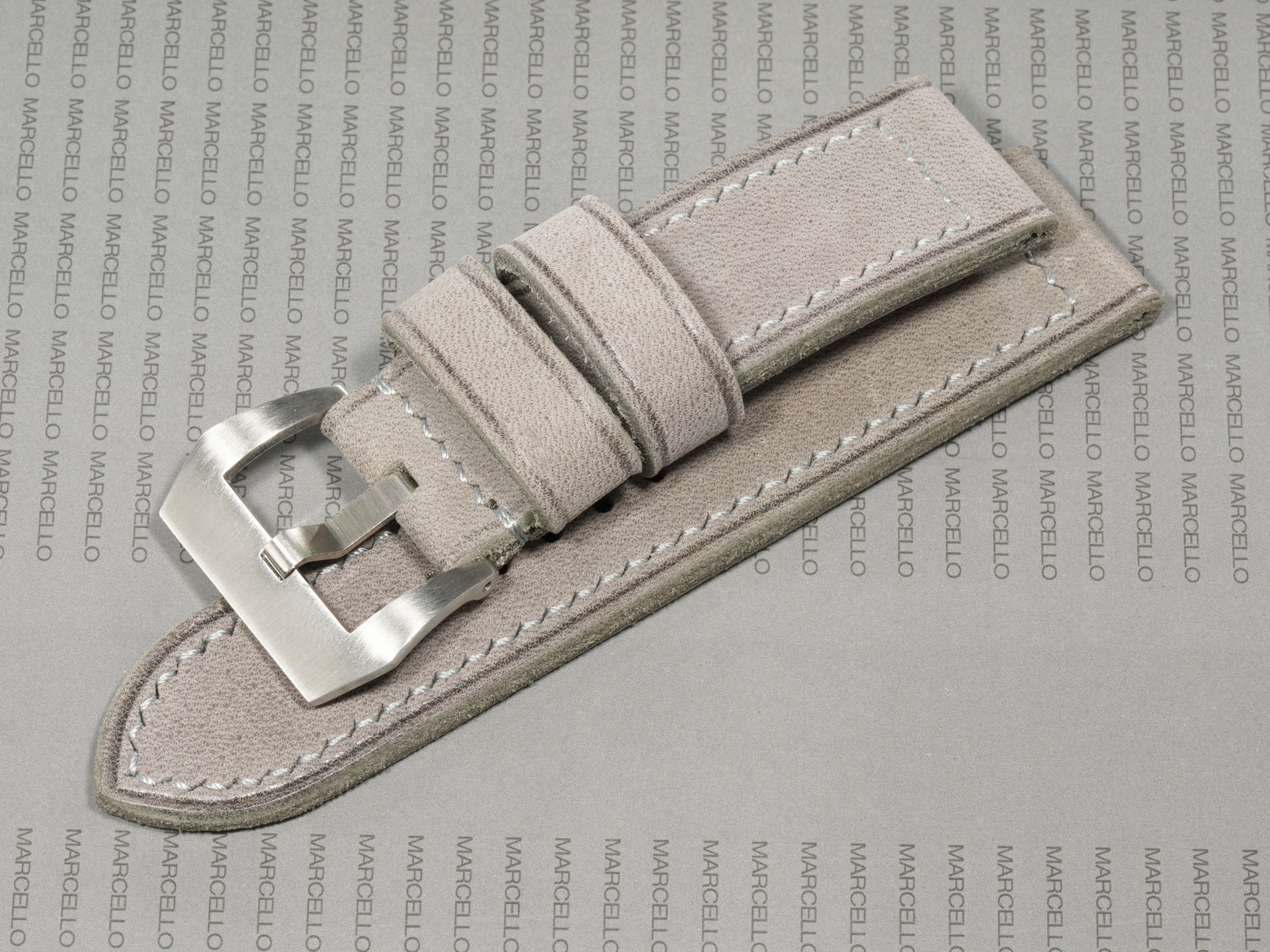 Grey Panerai Luminor strap soft and durable for daily wear