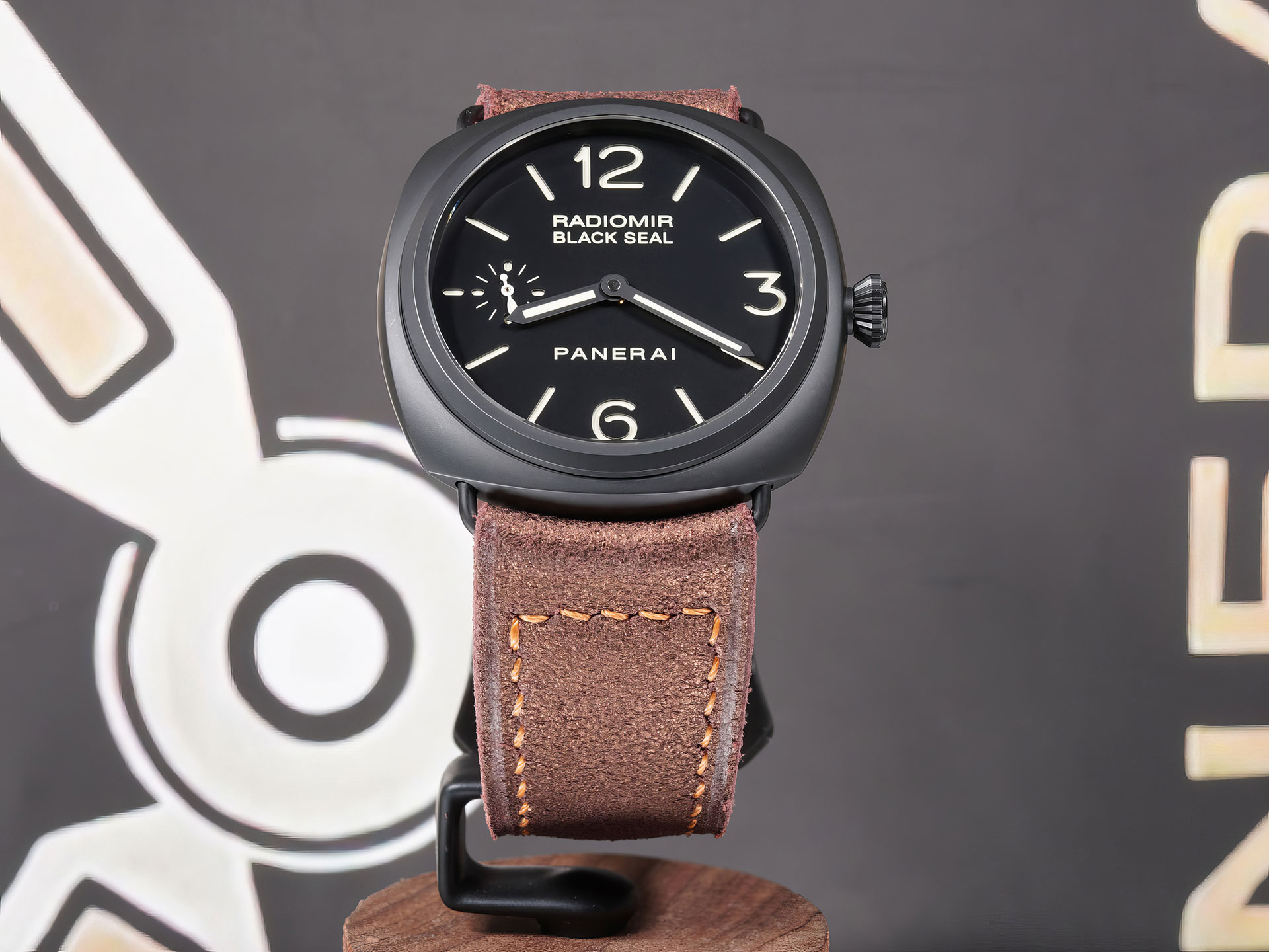 a unique handcrafted strap for Ceramic Panerai PAM00292 from Marcello Straps