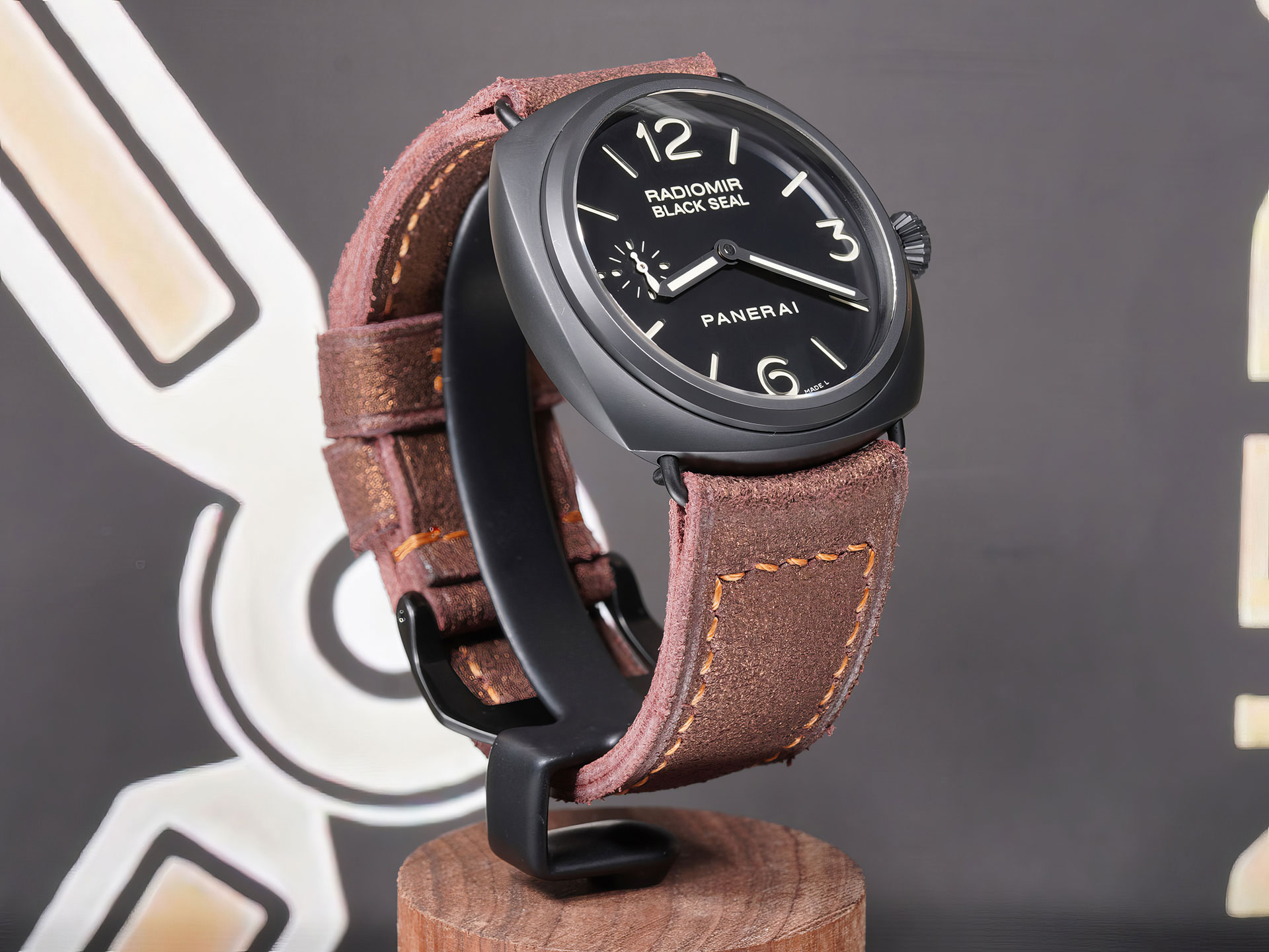 handmade leather strap for Ceramic Panerai PAM00292 by Marcello Straps