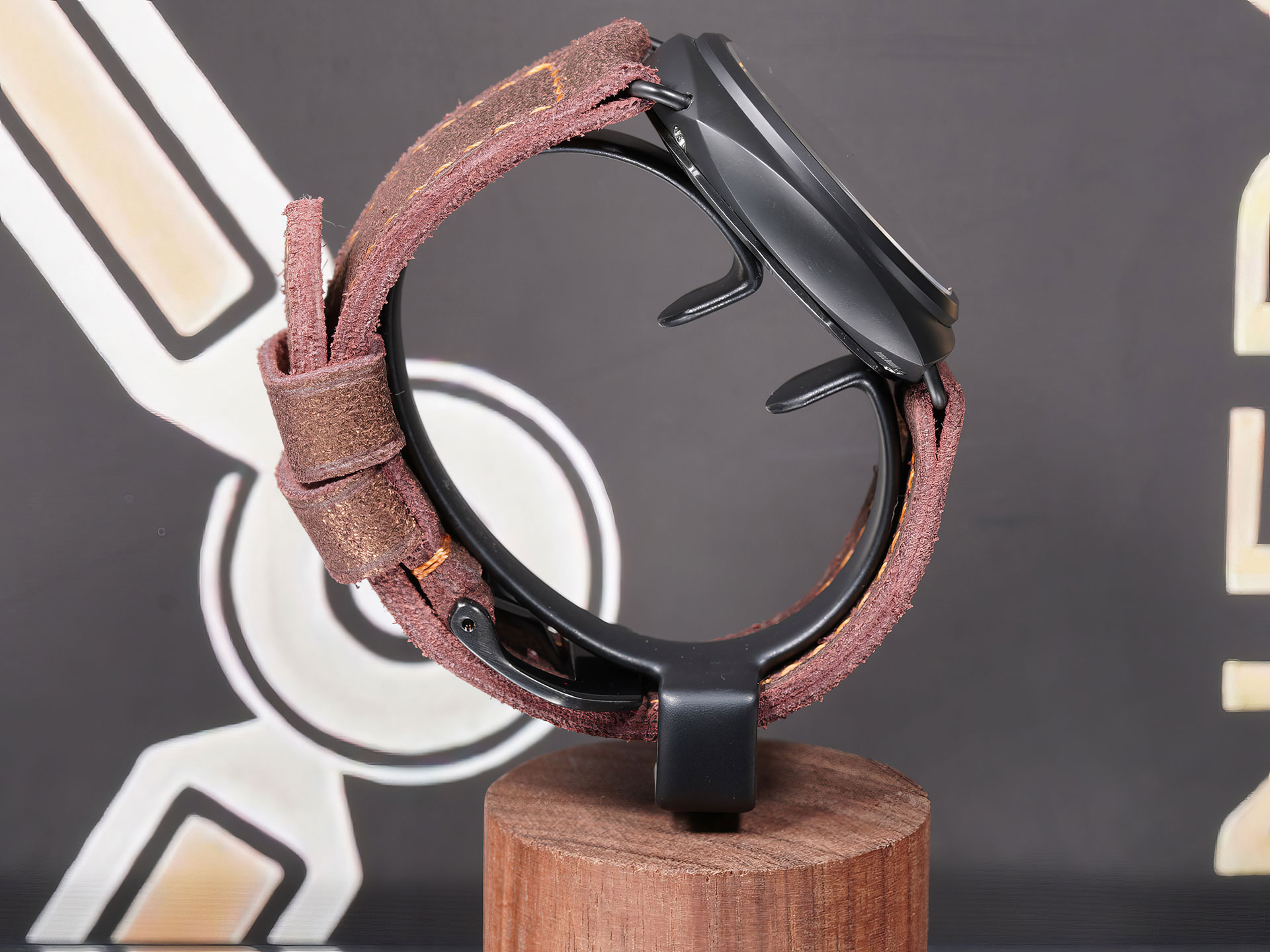 custom handcrafted strap mounted on Ceramic Panerai PAM00292