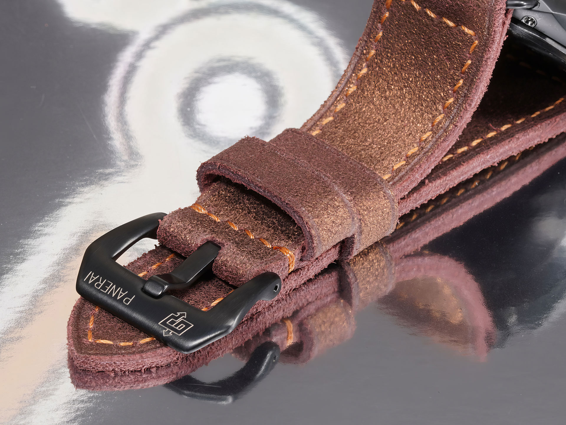 custom Panerai strap crafted for PAM00292 ceramic case