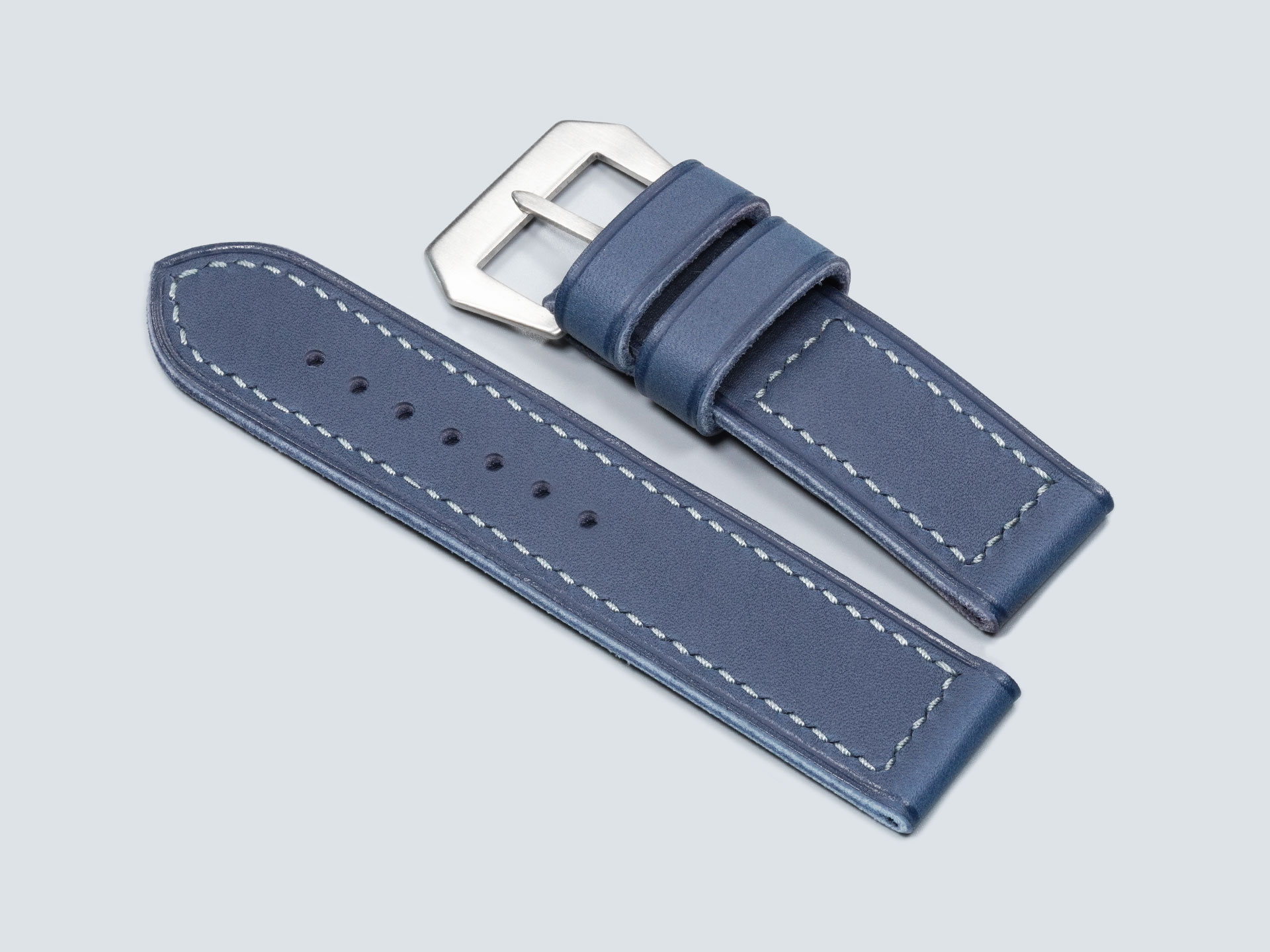 Thick Blue Panerai Strap close-up texture detail