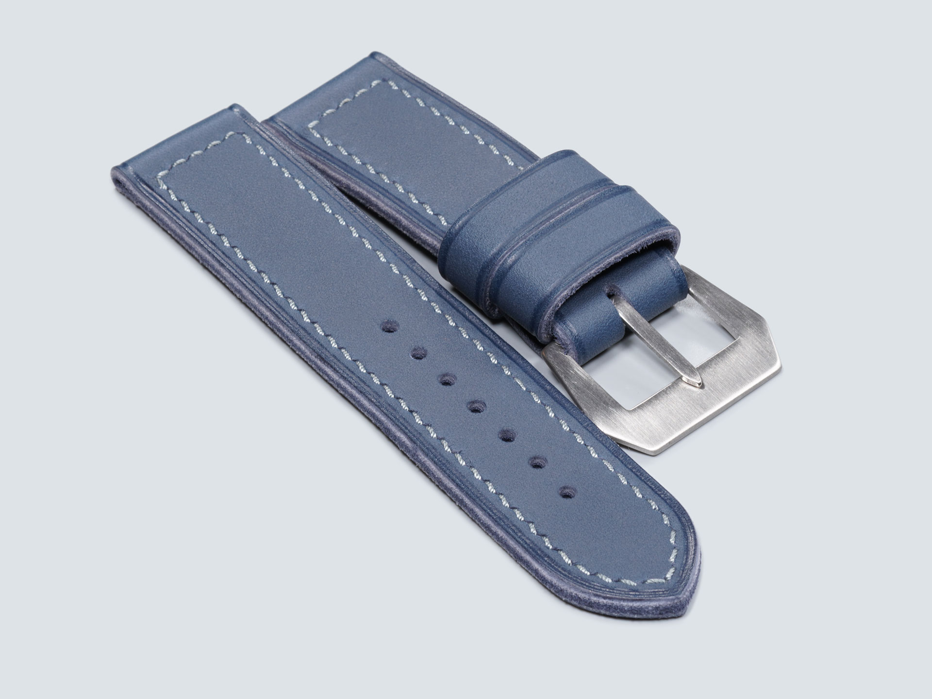 Thick Blue Panerai Strap for large Panerai cases