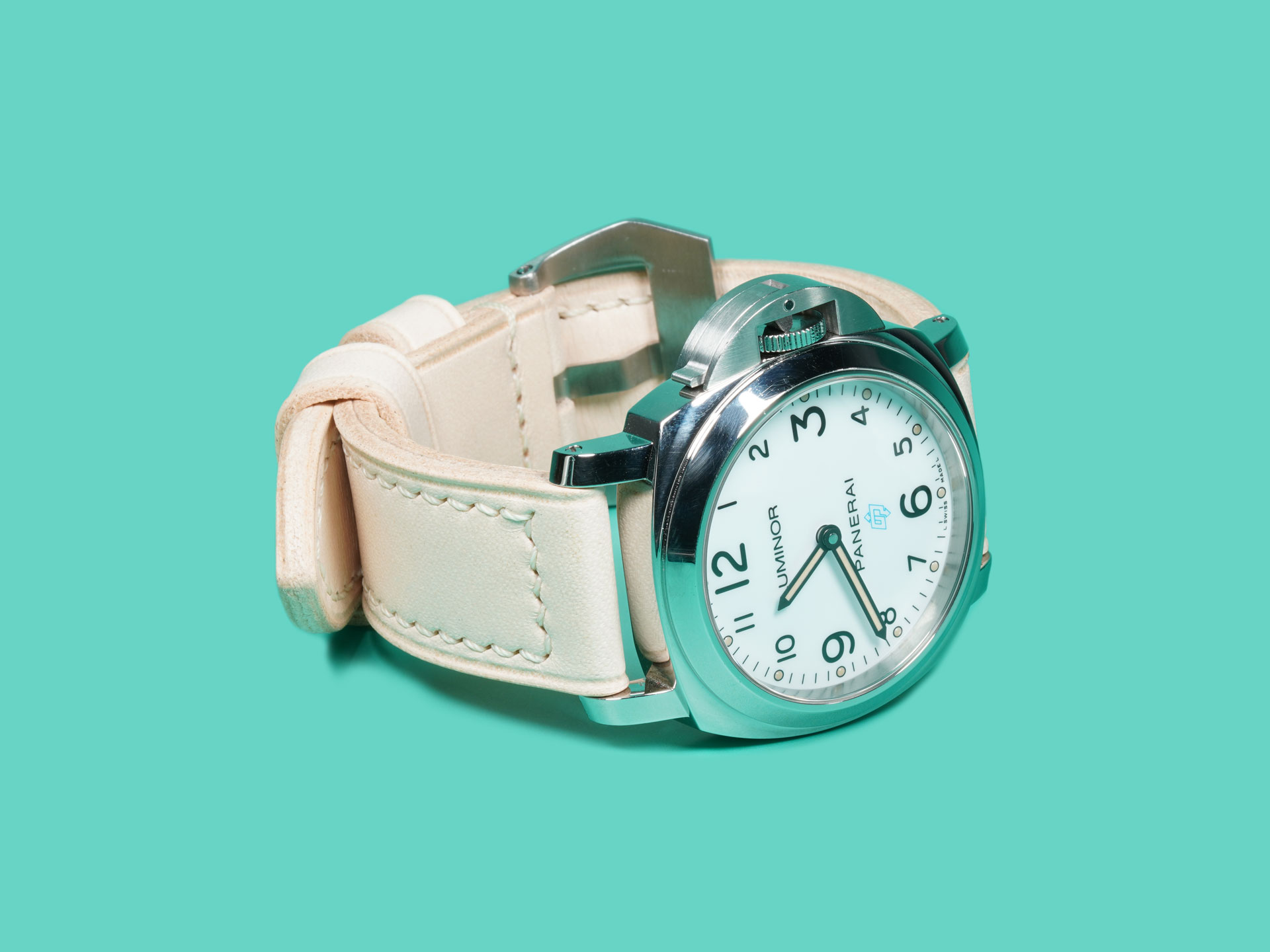 Thick and soft Light Tan Panerai watch strap