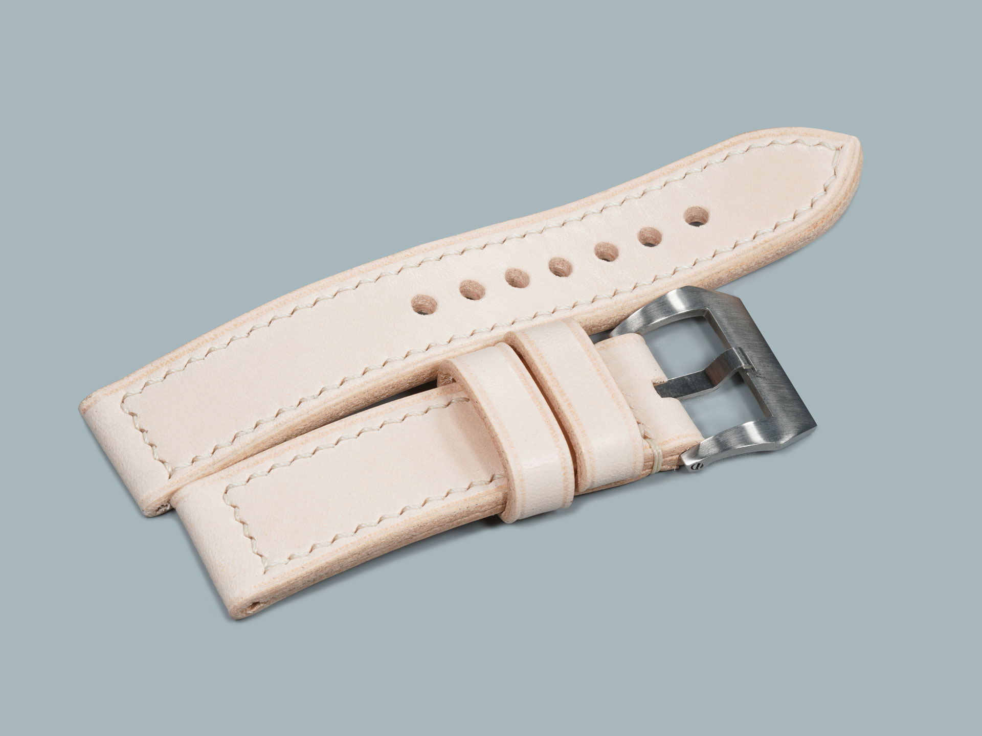 24mm wide throughout Light Tan Panerai 44mm Strap